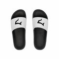Men's Logo Slide Sandals — Minimal Black White Pool & Beach Slides