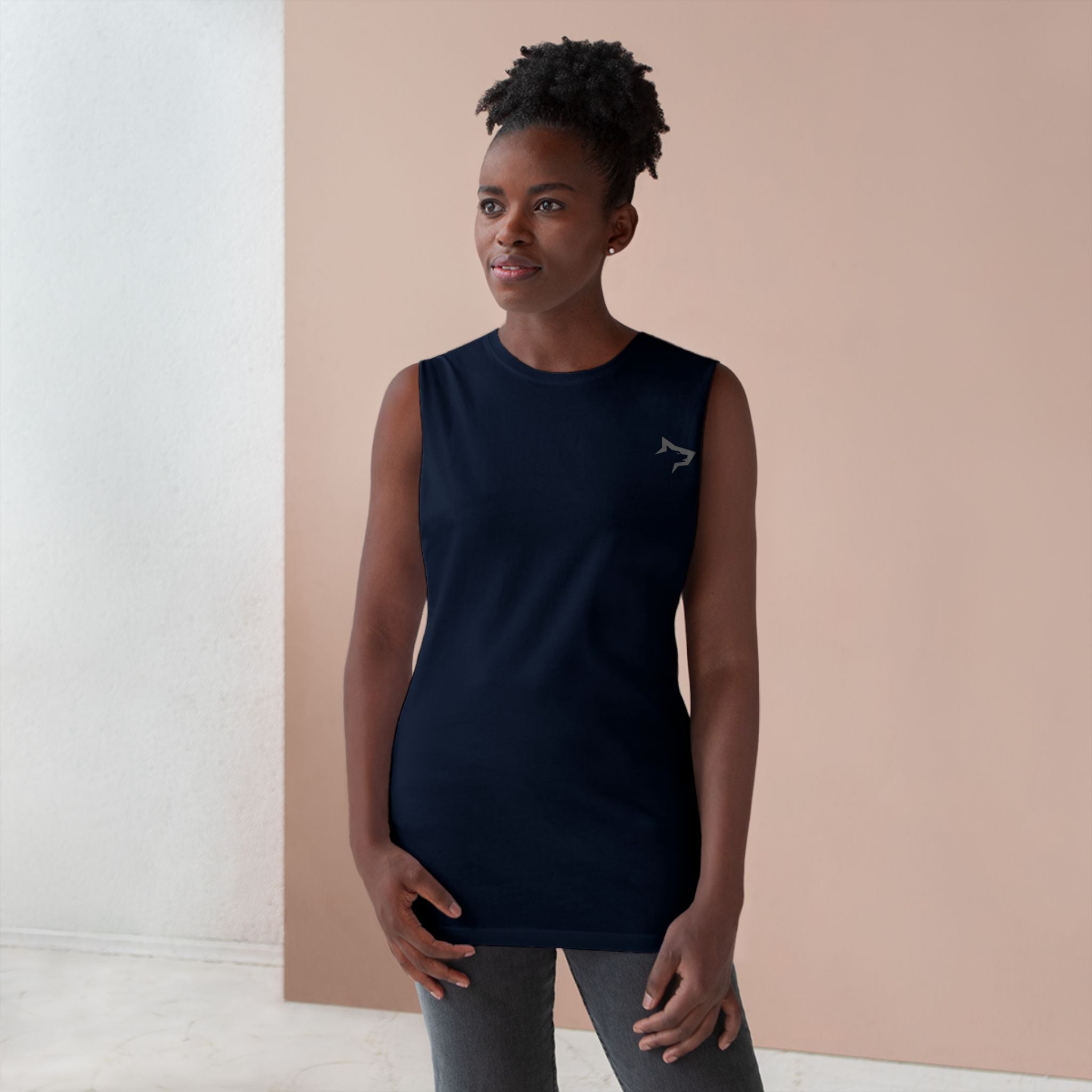 Gymwolves Vertical Logo Tank Top