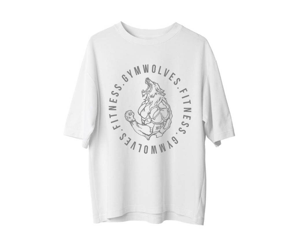 Gymwolves Men's Over Size T-Shirt - Strong - Genel