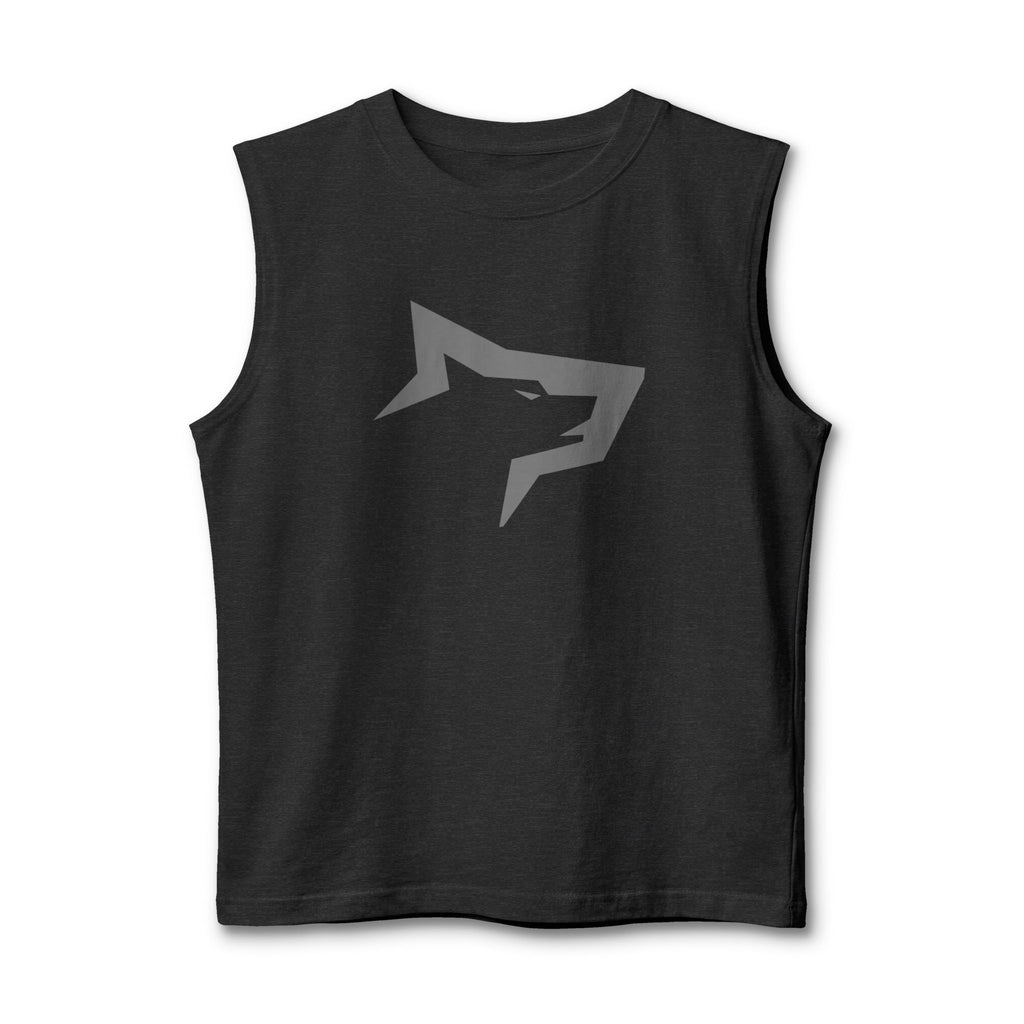 Gymwolves Wolf Outline Muscle Tank Top