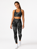 Gymwolves Women's Crossover Pocket Leggings — Predator