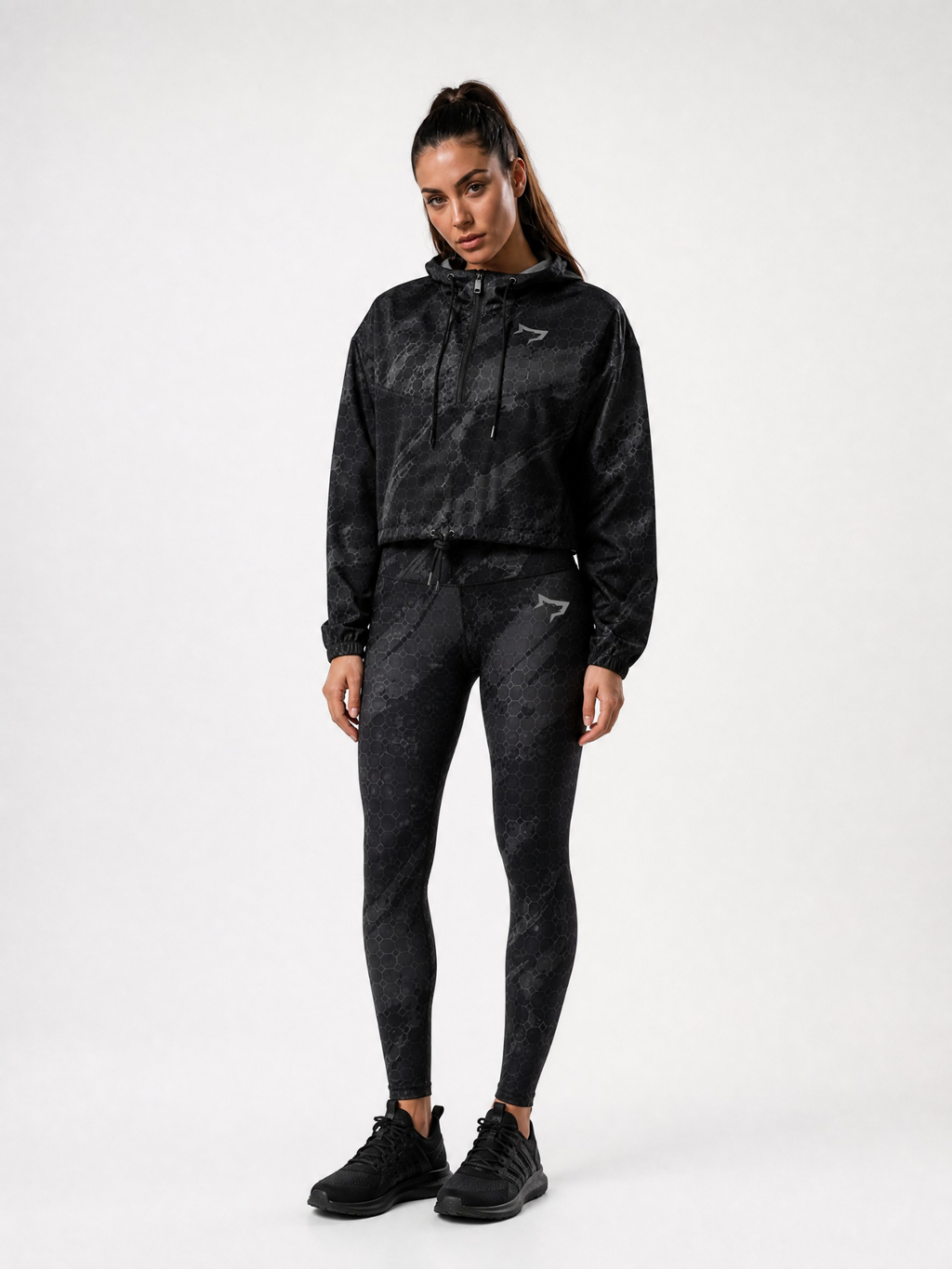 Gymwolves Kadın Crop Windbreaker Mont