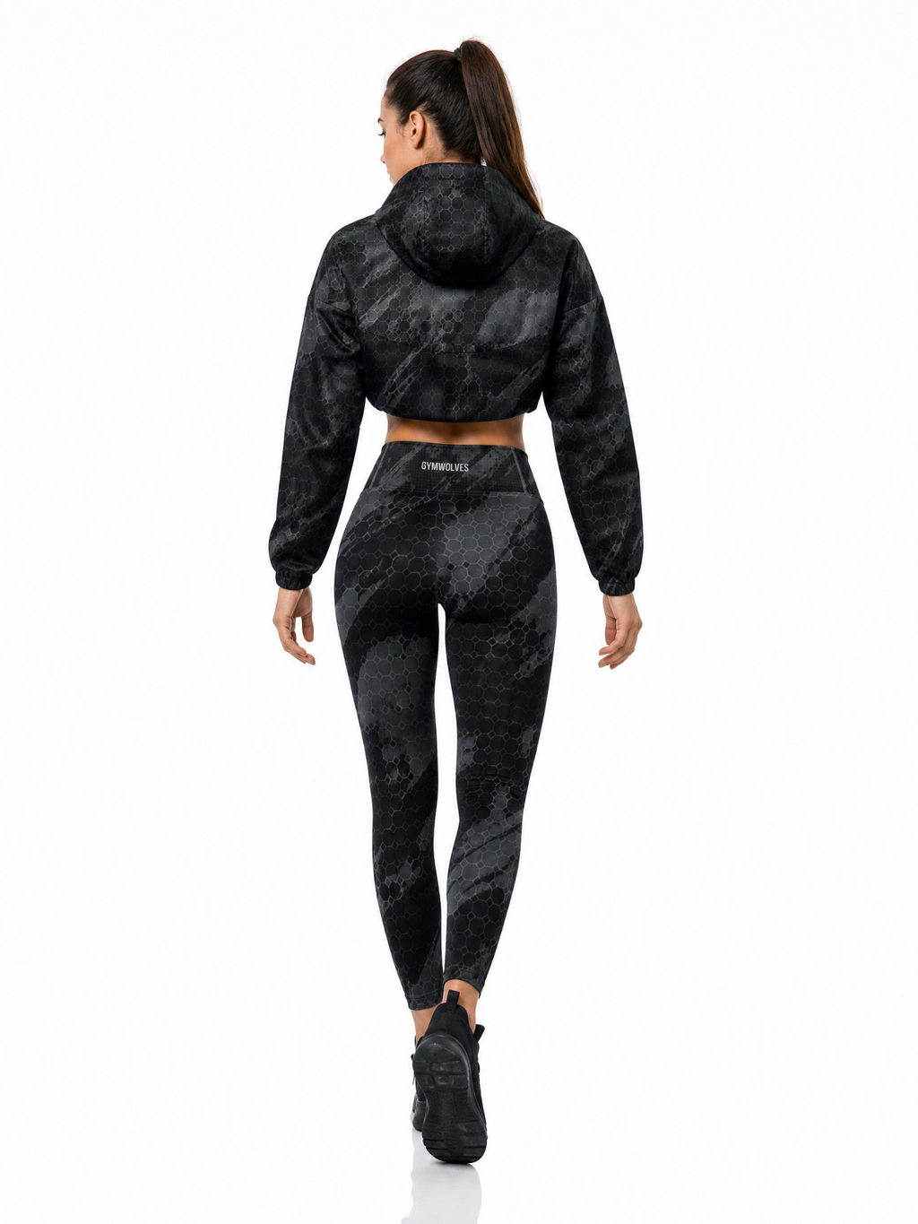 Gymwolves Kadın Crop Windbreaker Mont