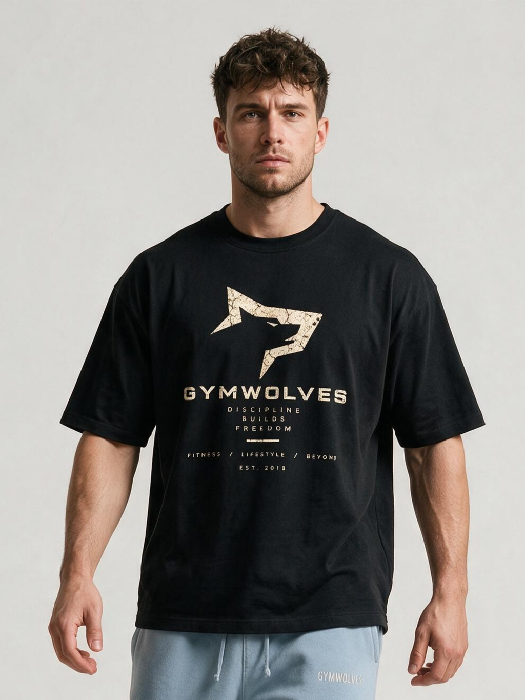 Gymwolves Men's Core Discipline Series Oversize T-Shirt