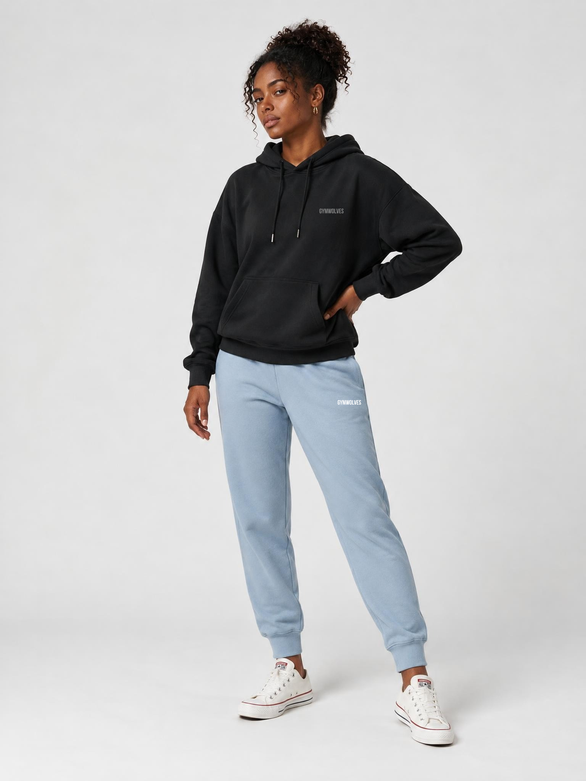 Gymwolves Premium Kadın Hoodie Oversize