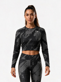 Gymwolves Kadın Uzun Kollu Crop Top