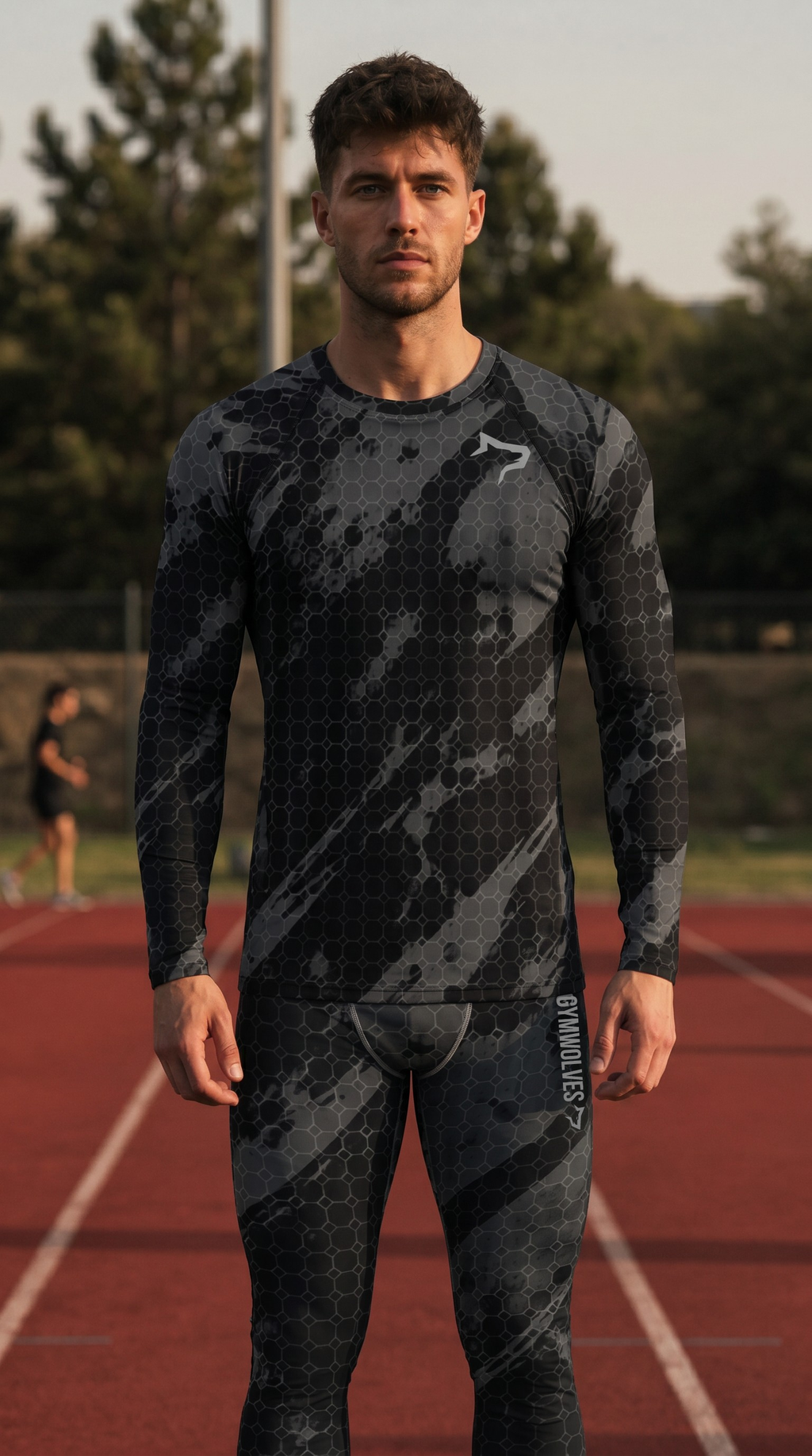 Gymwolves Men's Rash Guard — Predator (v2)