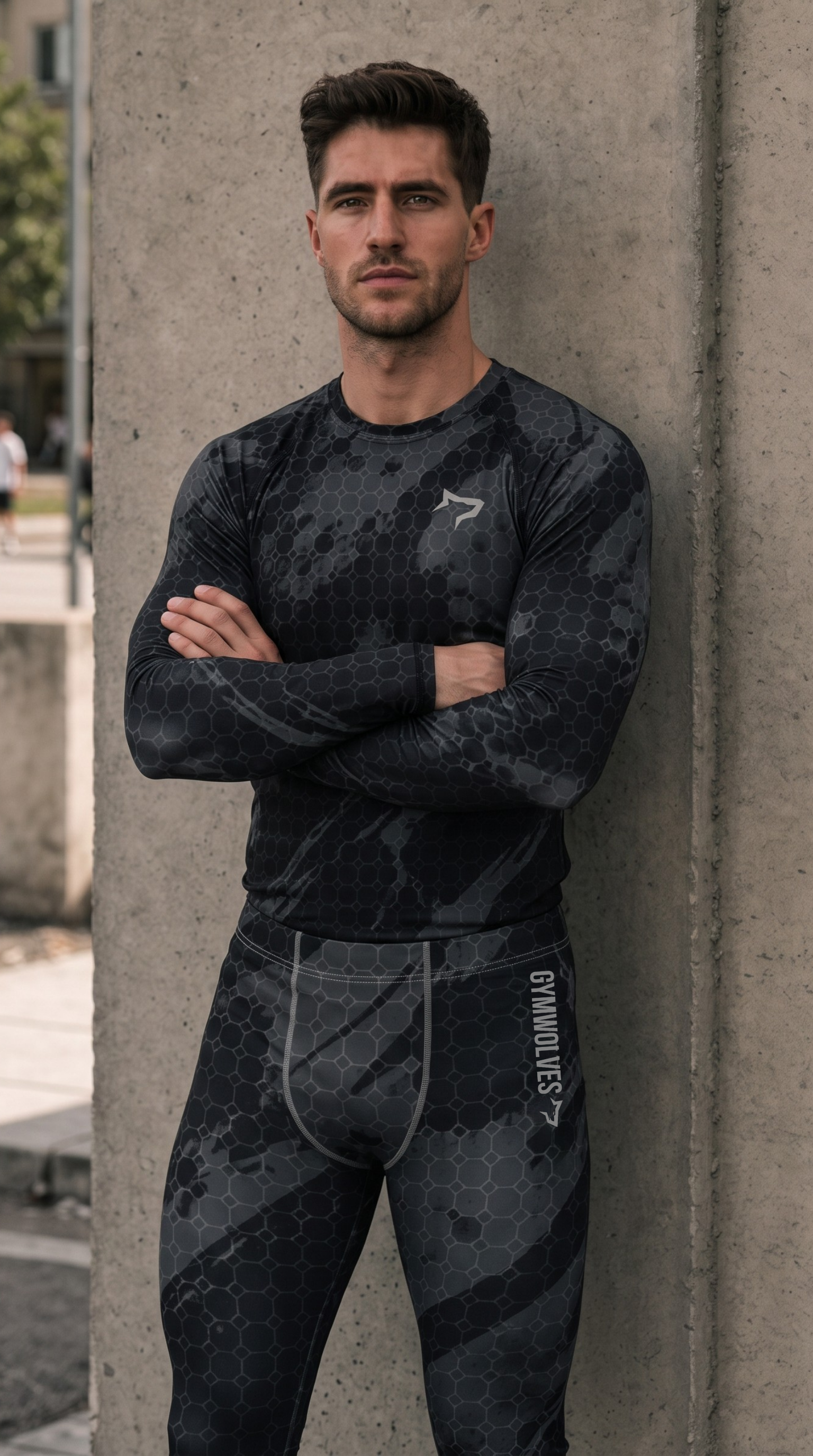 Gymwolves Men's Leggings — Predator
