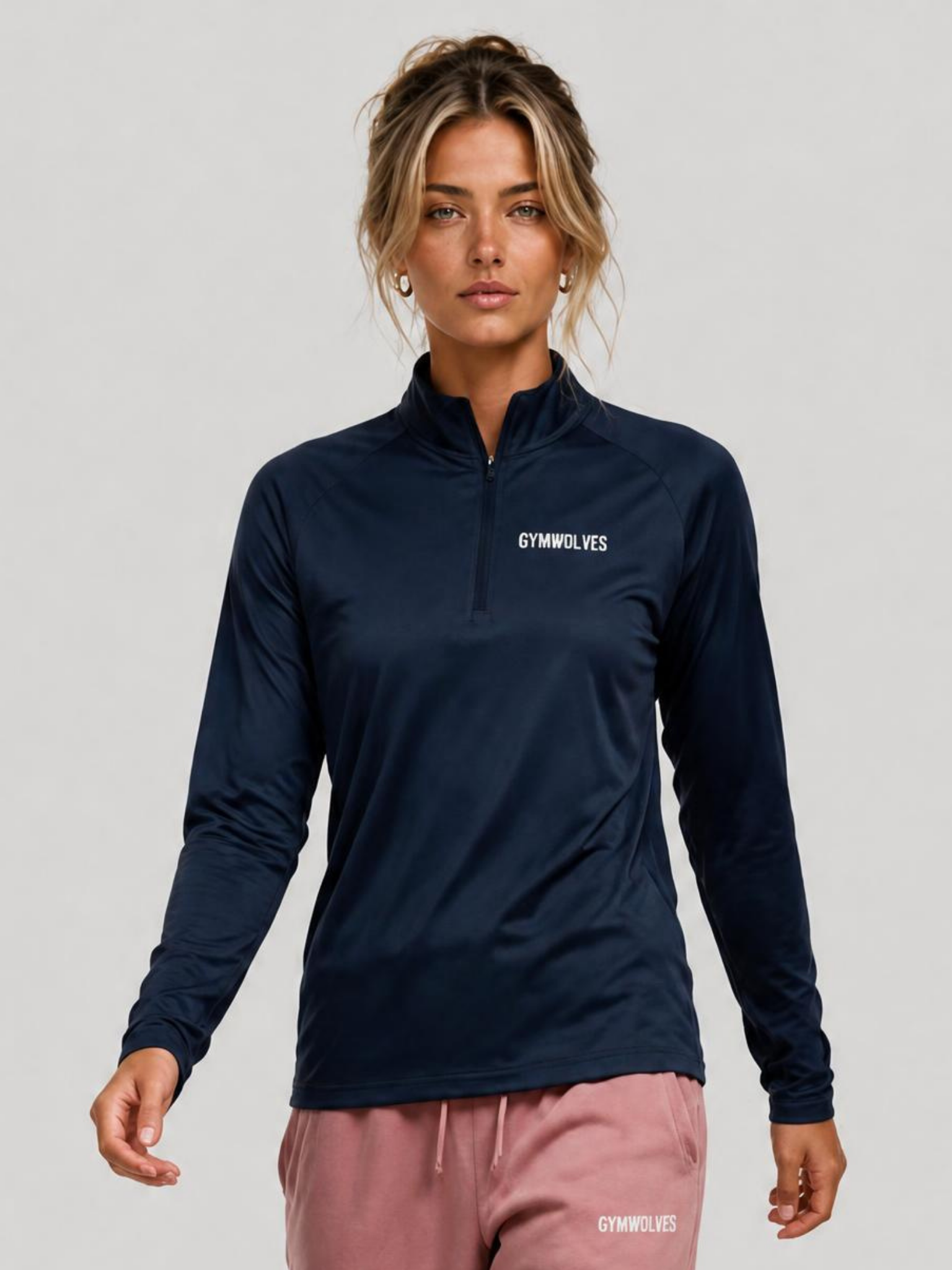 Gymwolves Women's Lightweight Quarter-Zip Pullover