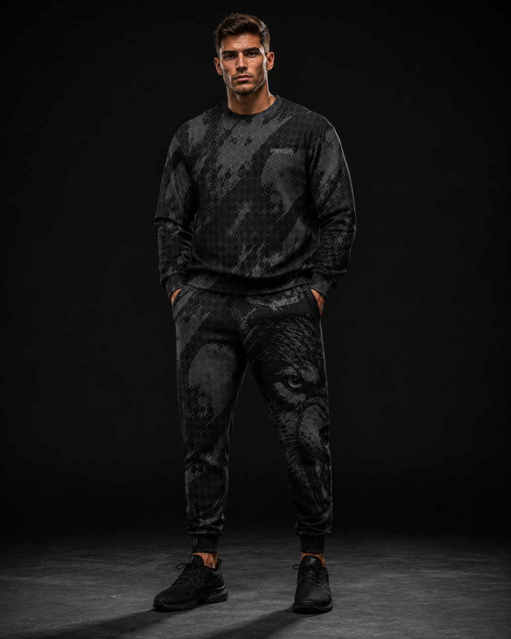 Gymwolves Oversized Cotton Sweatshirt — Predator