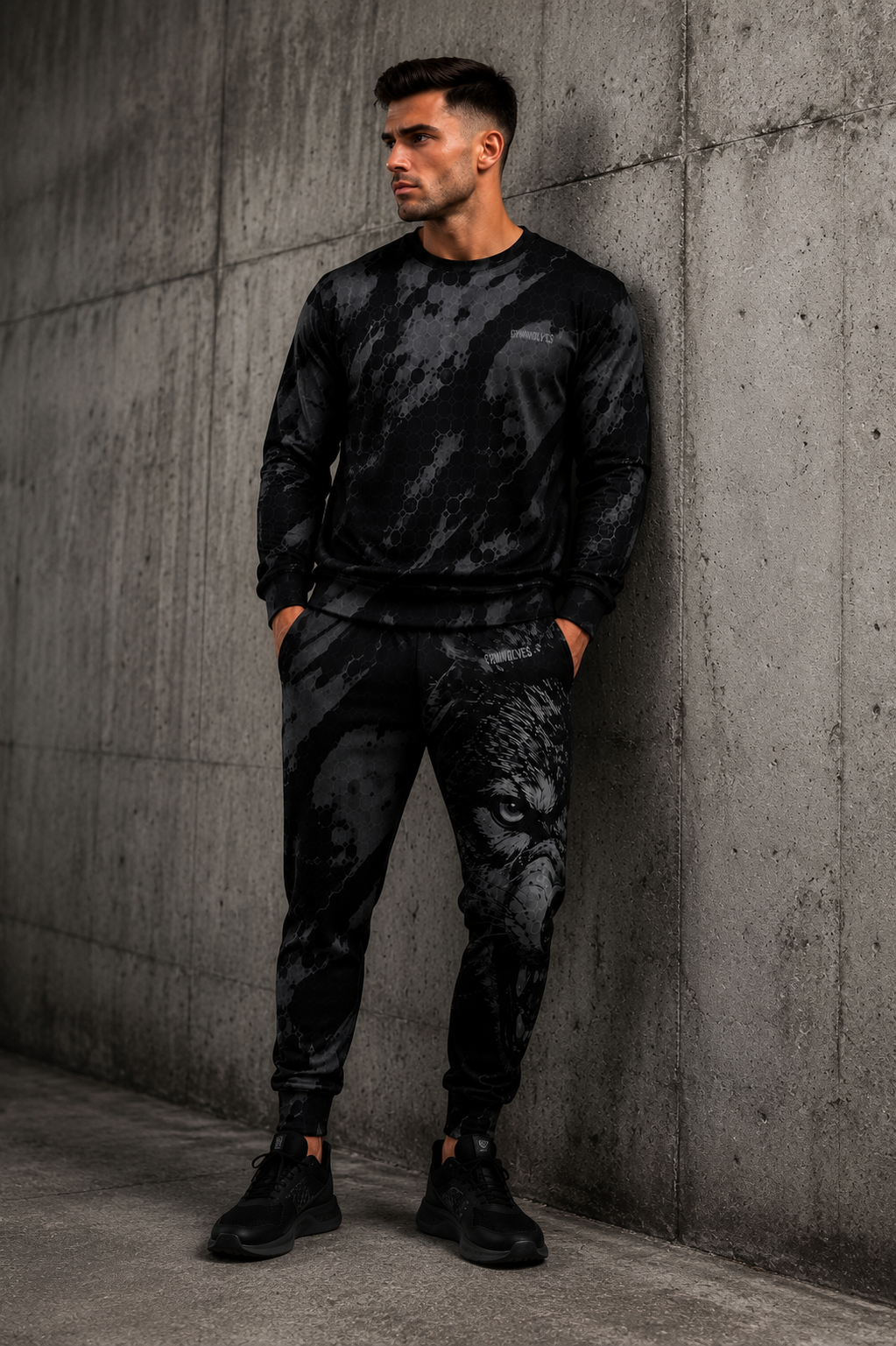 Gymwolves Oversized Cotton Sweatshirt — Predator