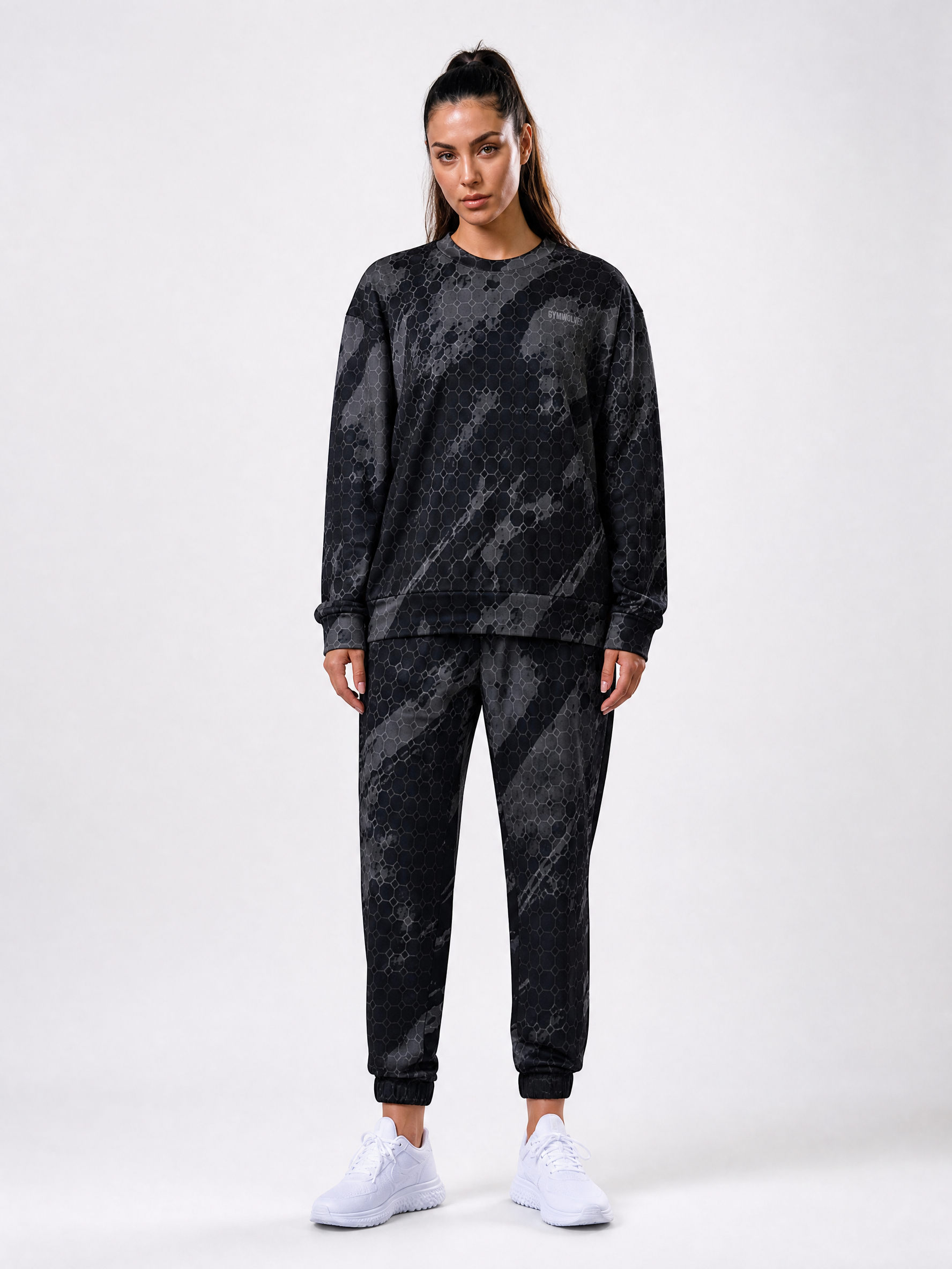 Women's Oversized cotton sweatshirt predator