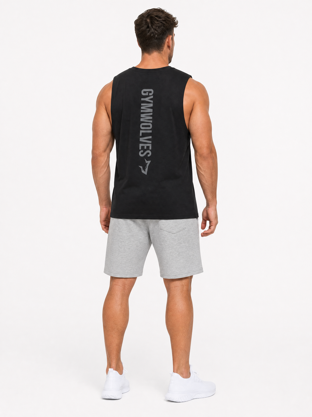 Gymwolves Vertical Logo Tank Top