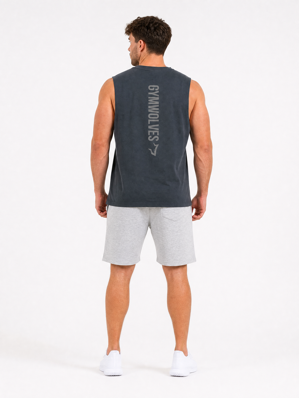 Gymwolves Vertical Logo Tank Top