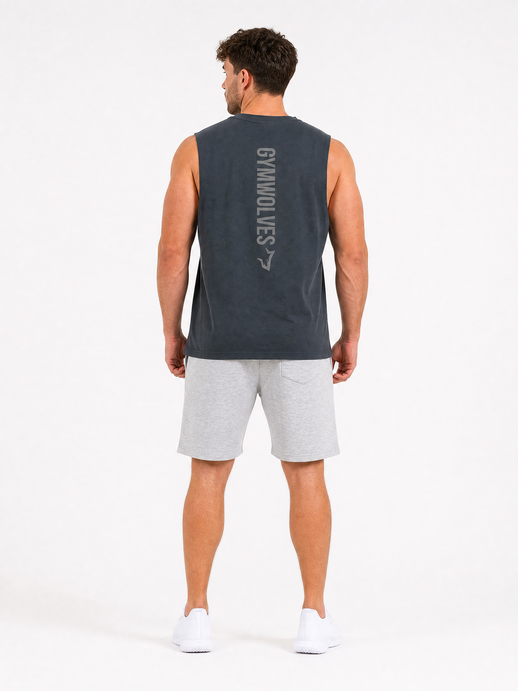 Gymwolves Vertical Logo Tank Top