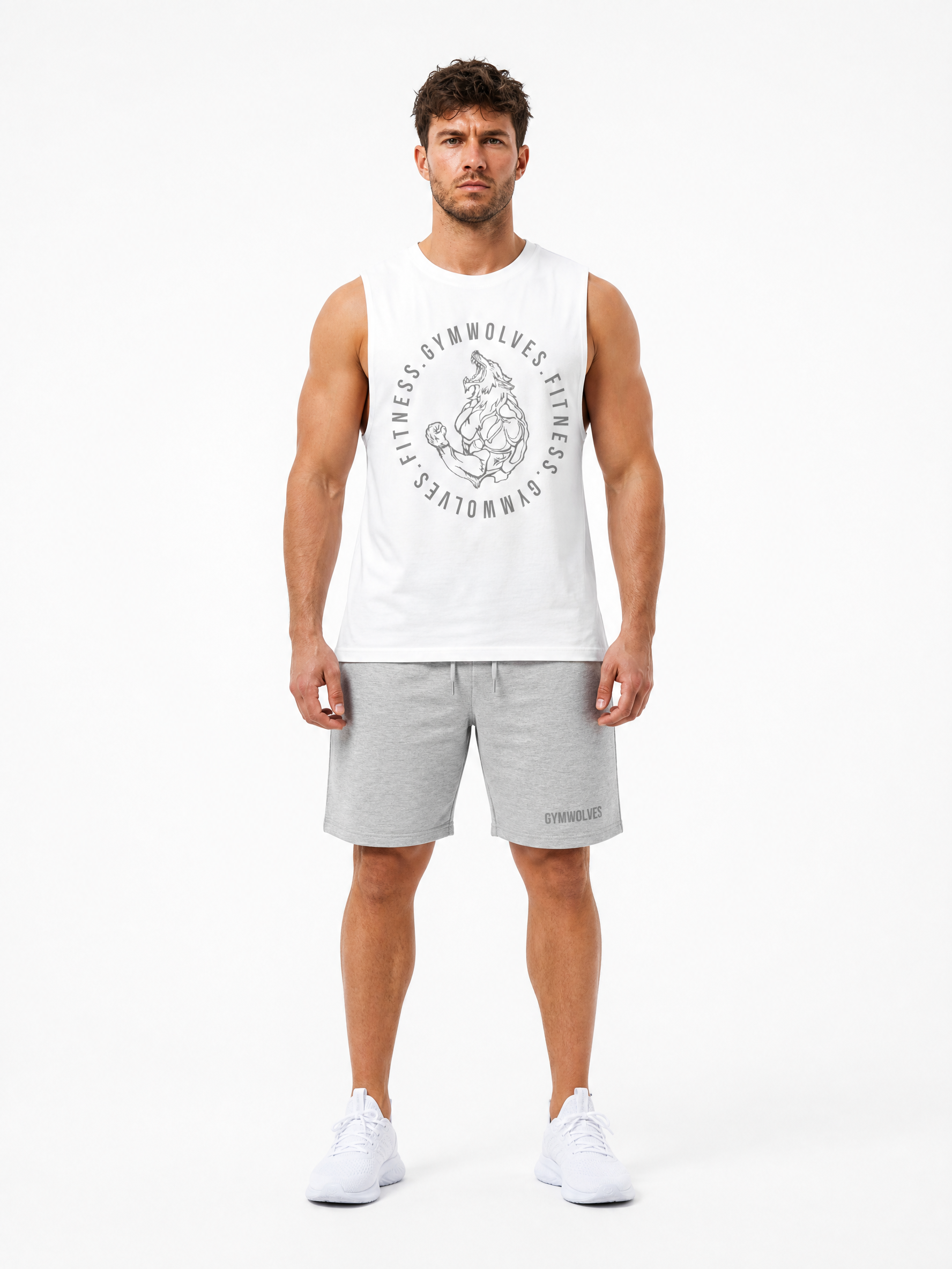 Gymwolves Fitness Tank Top — Wolf Mascot