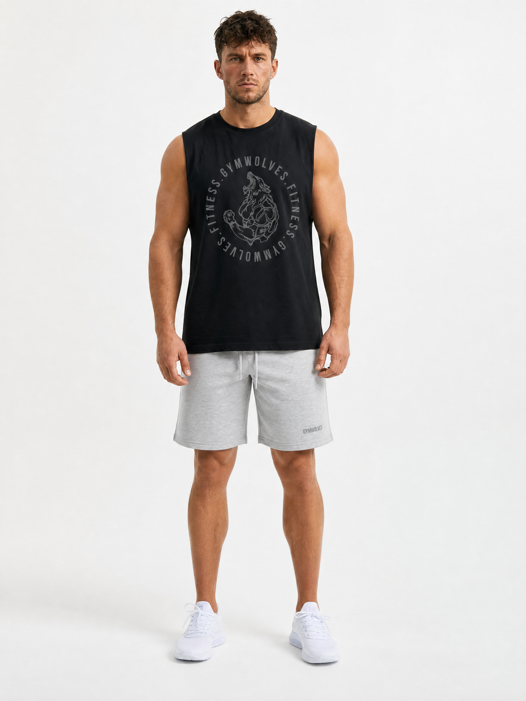 Gymwolves Fitness Tank Top — Wolf Mascot