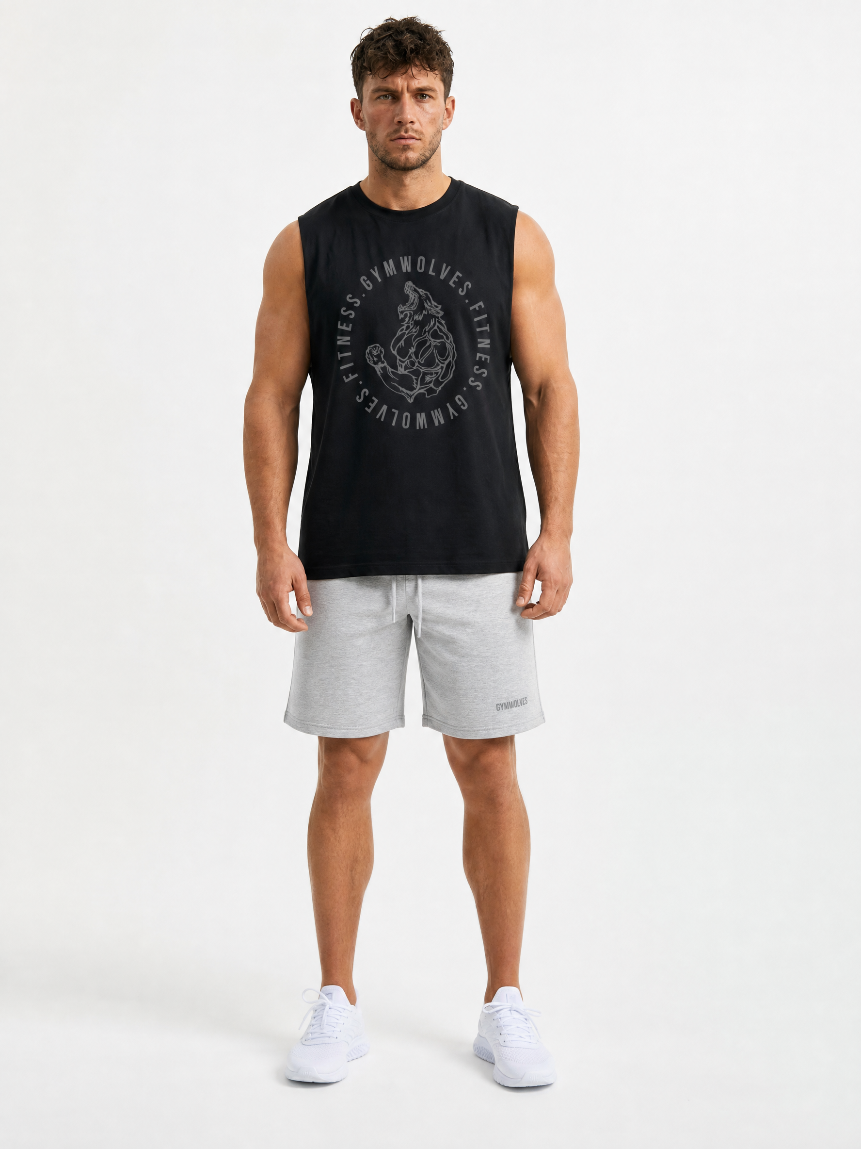 Gymwolves Fitness Tank Top — Wolf Mascot