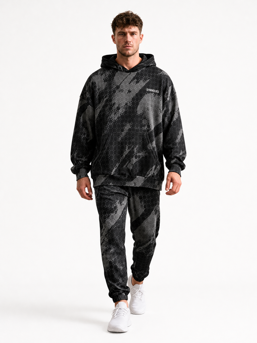 Gymwolves Oversized Cotton Hoodie — Predator