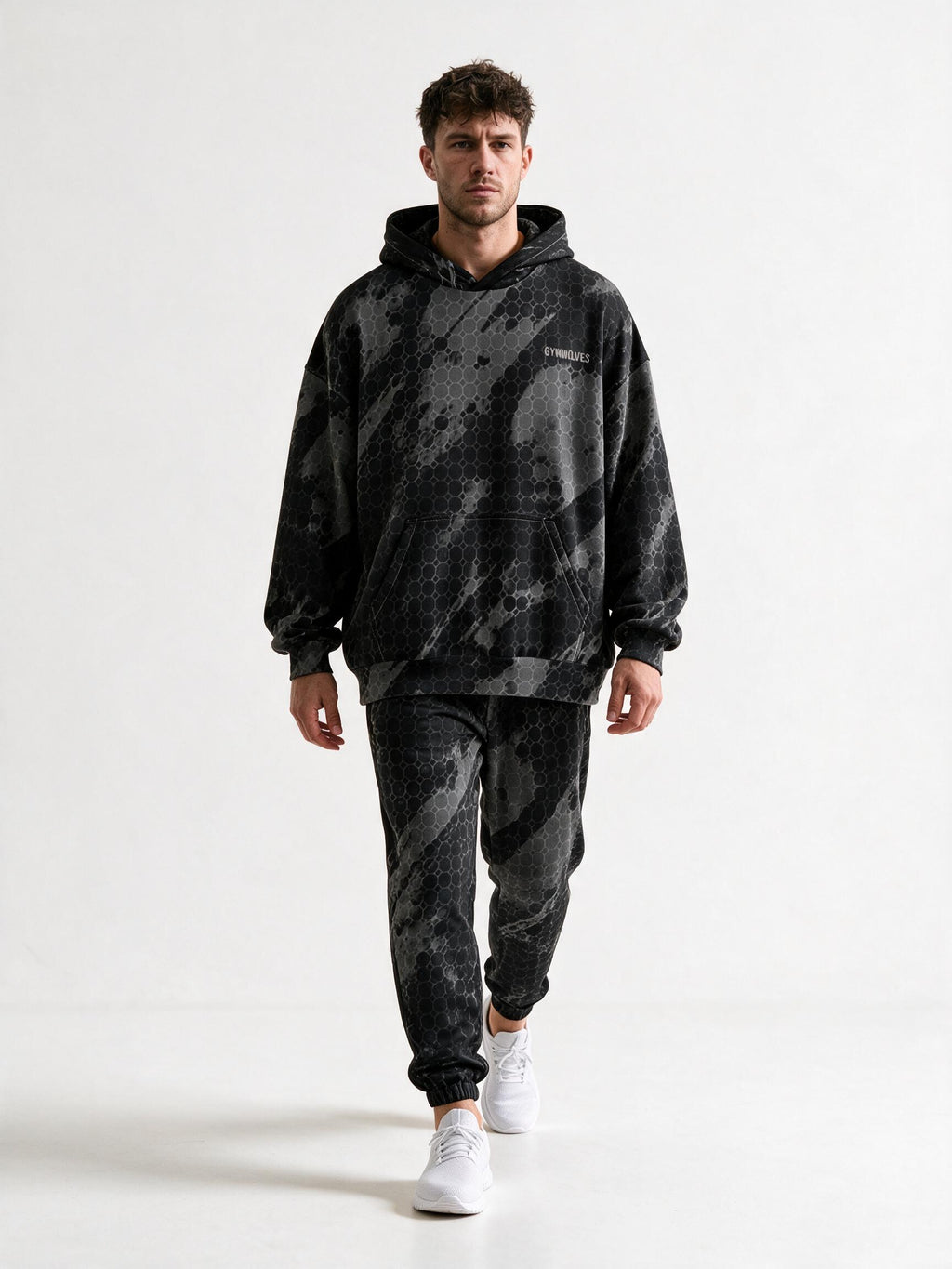 Gymwolves Oversized Cotton Hoodie — Predator