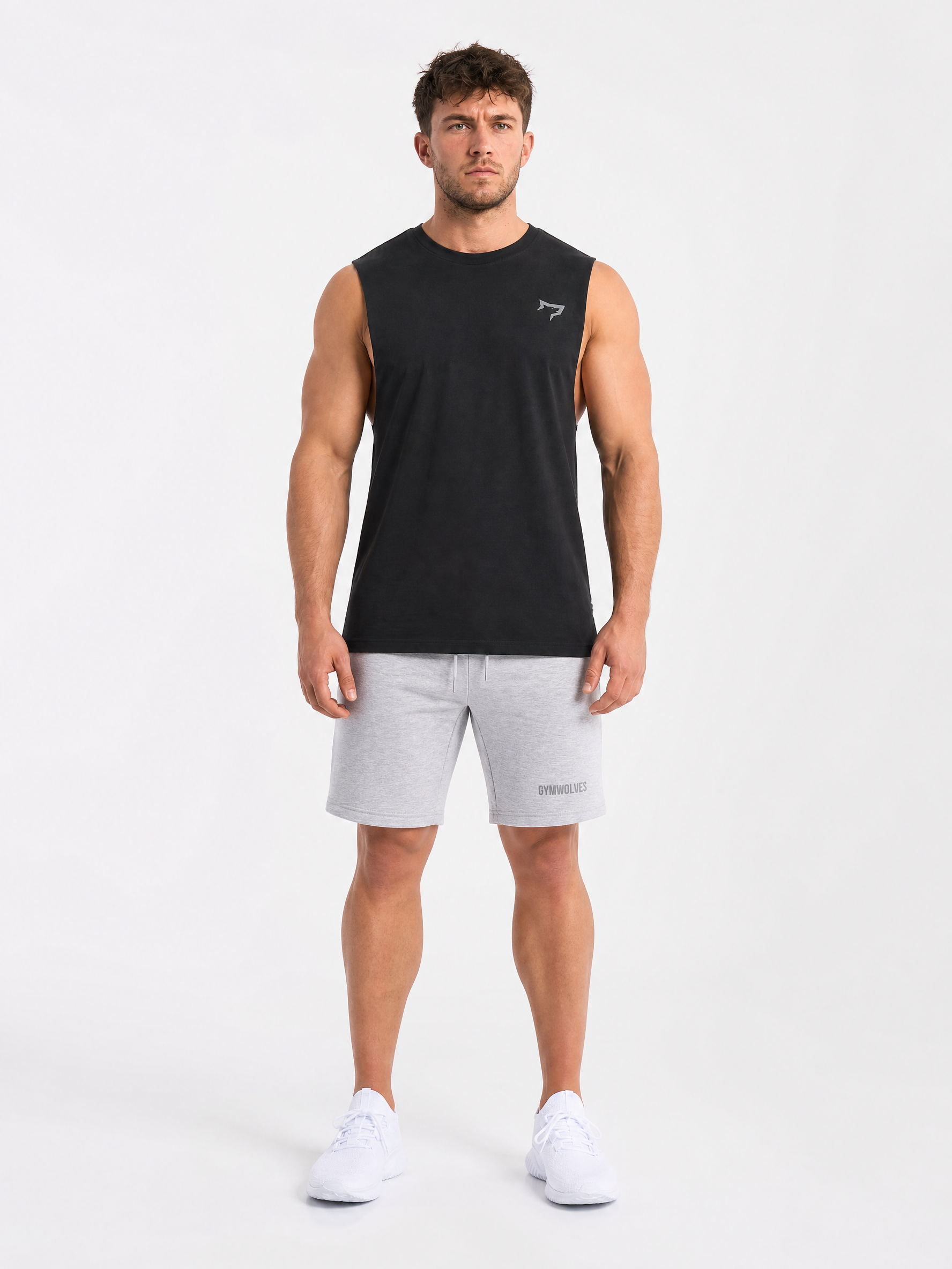 Gymwolves Vertical Logo Tank Top