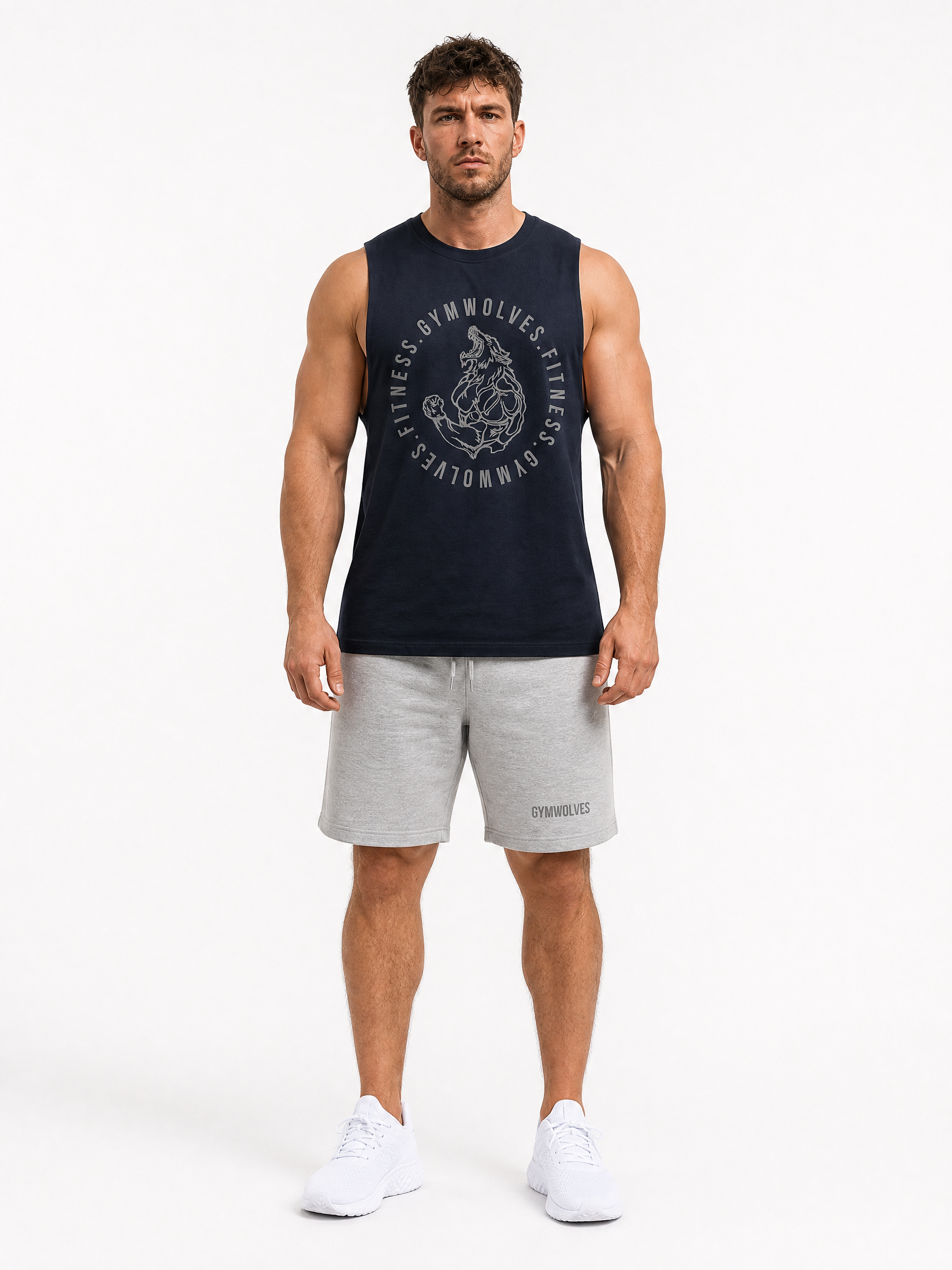 Gymwolves Fitness Tank Top — Wolf Mascot