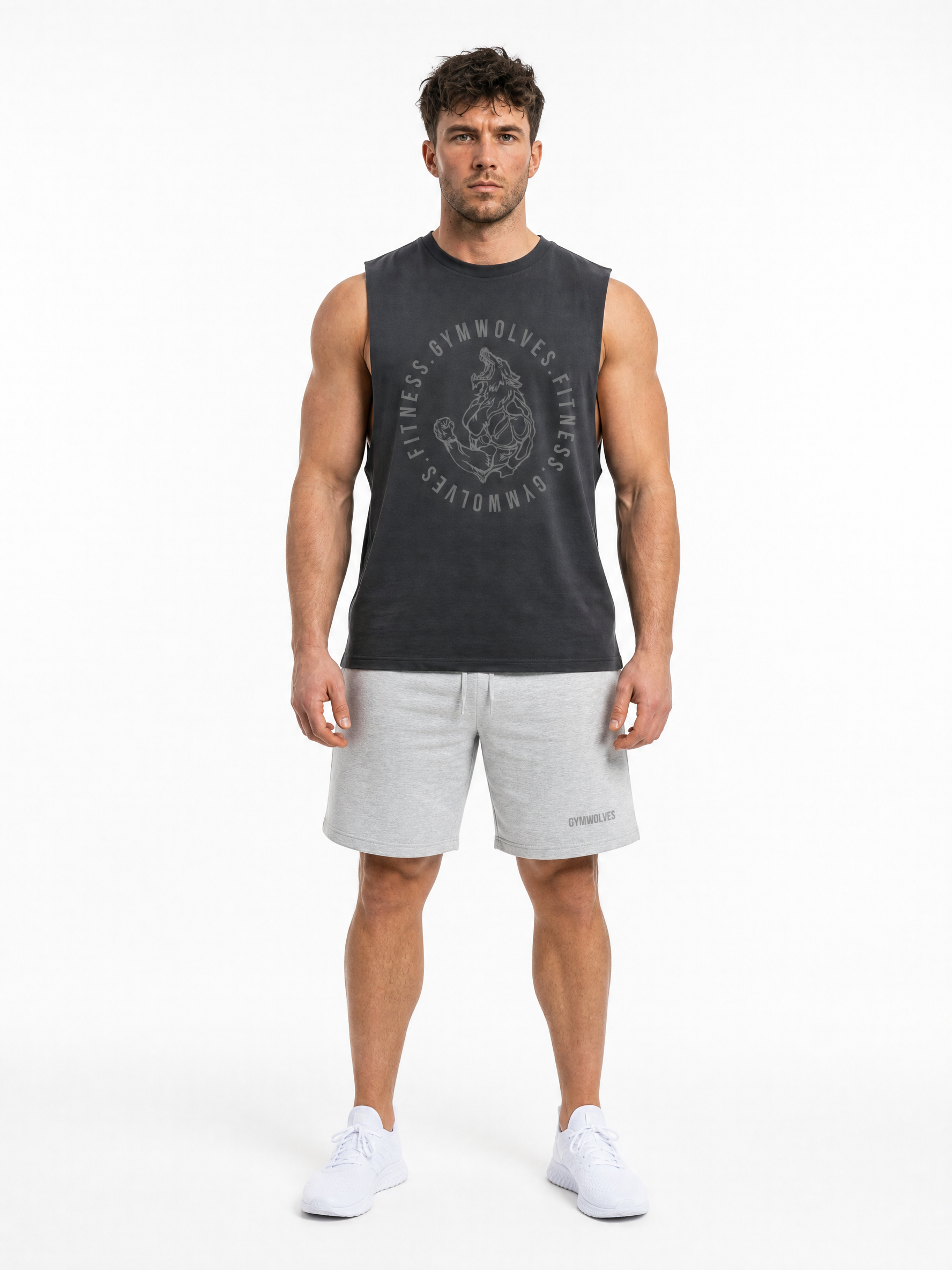 Gymwolves Fitness Tank Top — Wolf Mascot