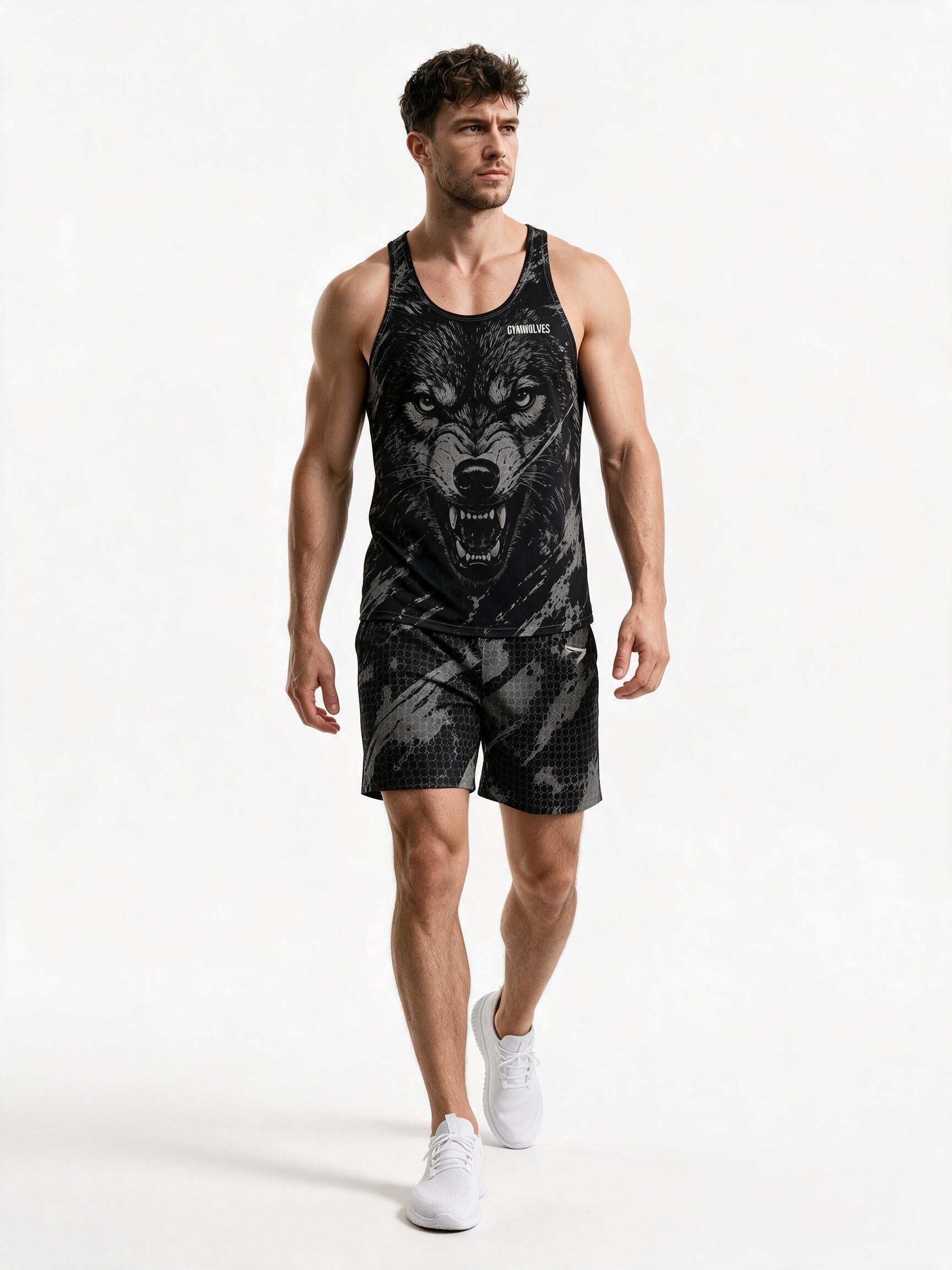 Gymwolves Athletic Long Shorts — Predator