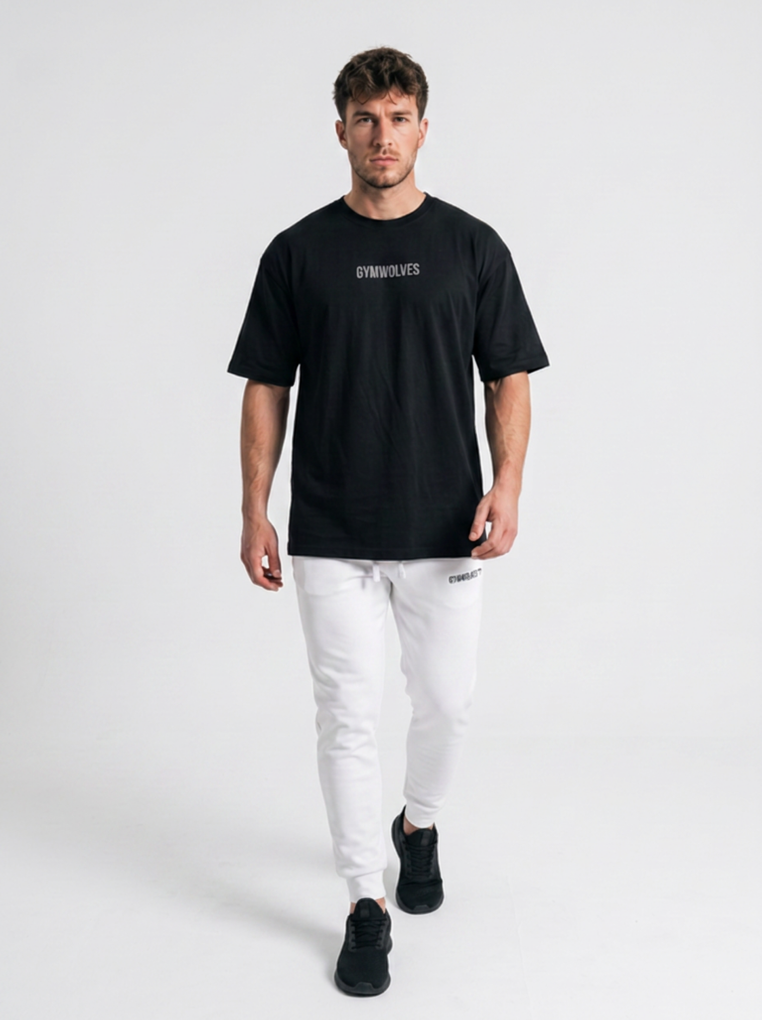 Gymwolves Men's Oversize T-Shirt — Chest Print