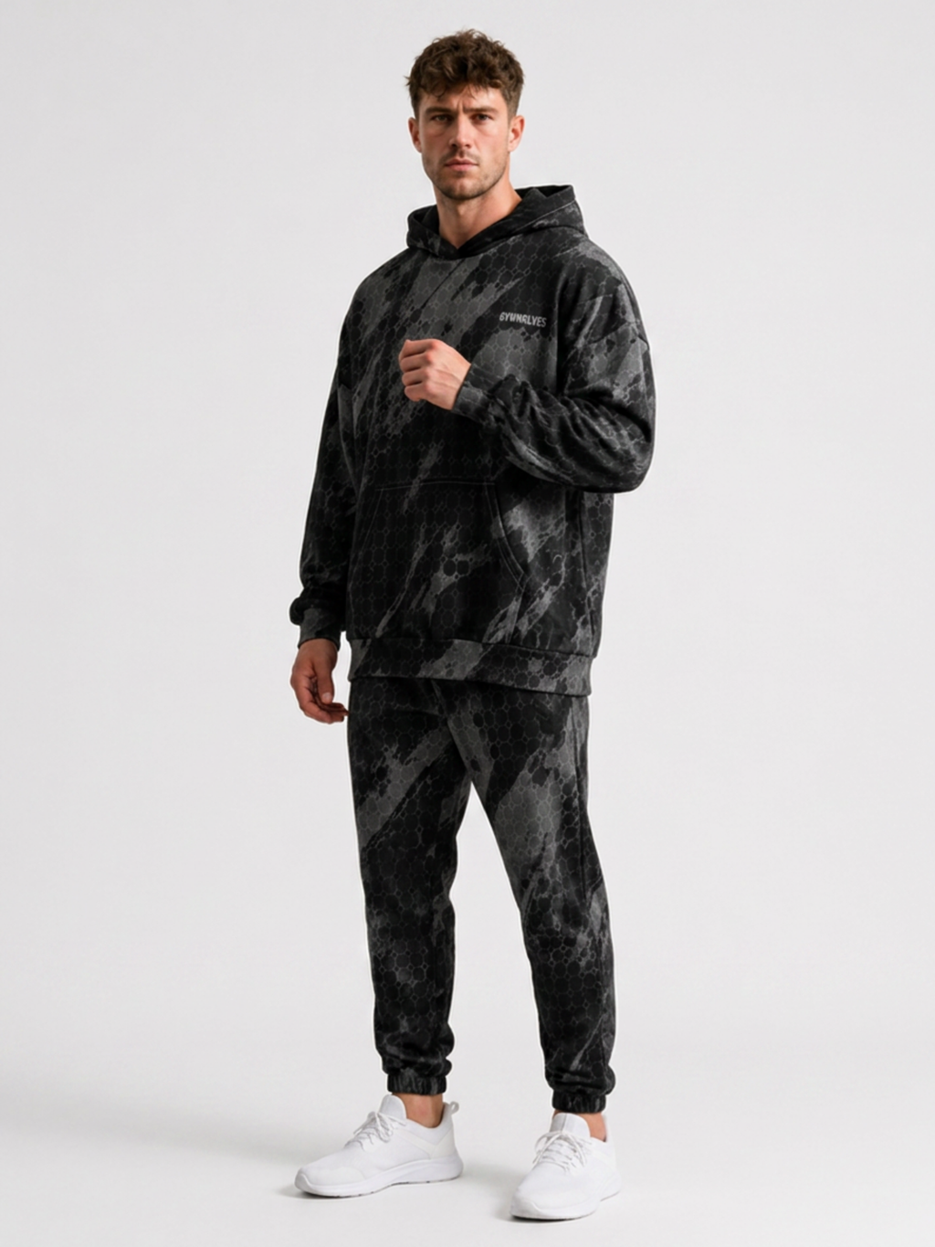 Gymwolves Oversized Cotton Hoodie — Predator