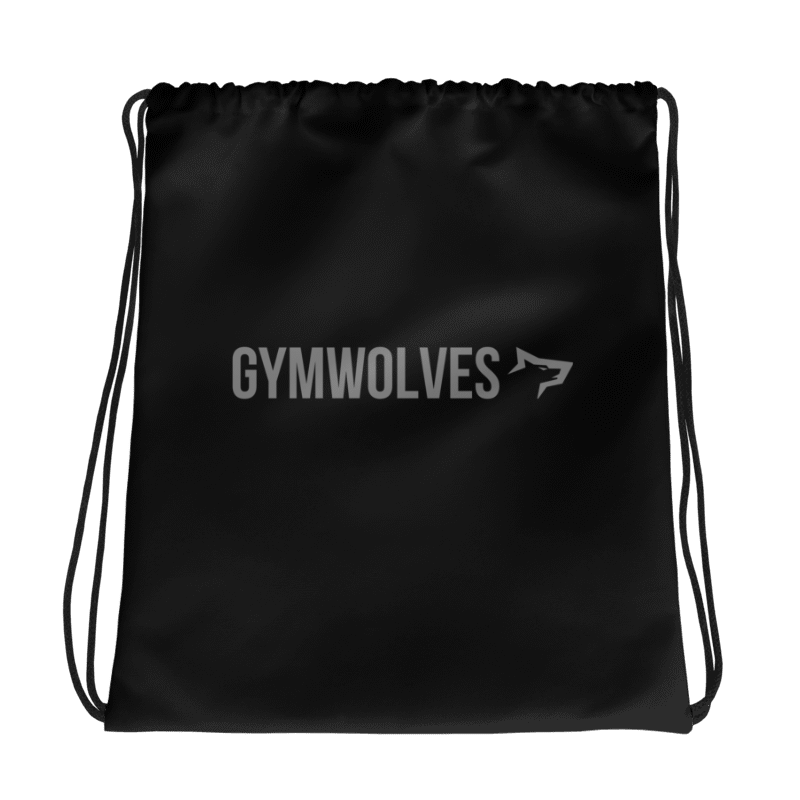 Gymwolves Drawstring Bag — Black