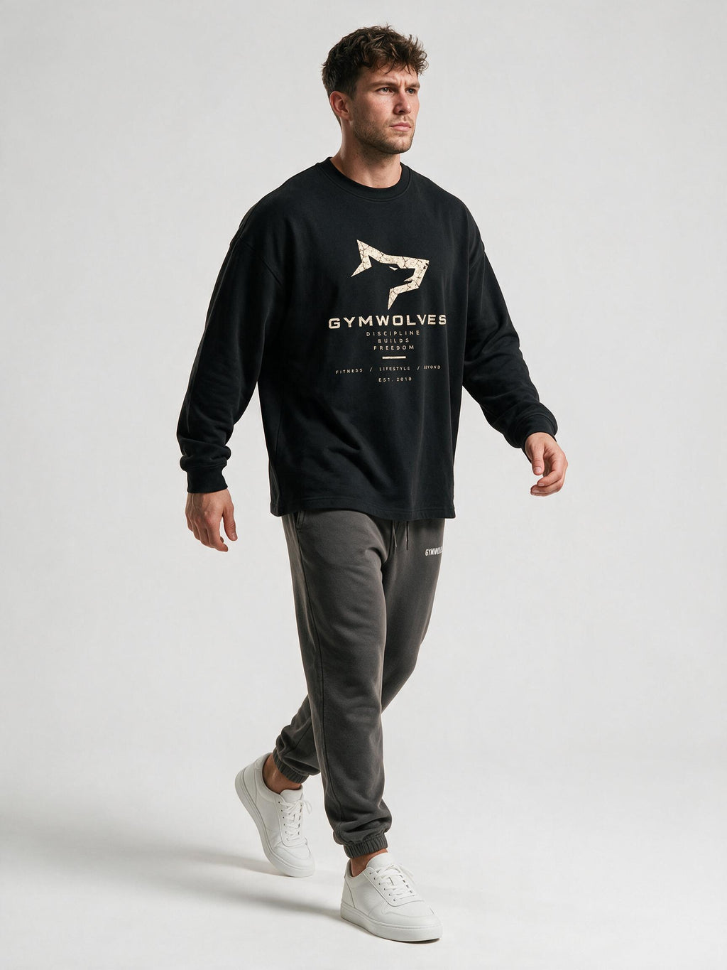 Gymwolves Men's Core Discipline Series Oversize Sweatshirt