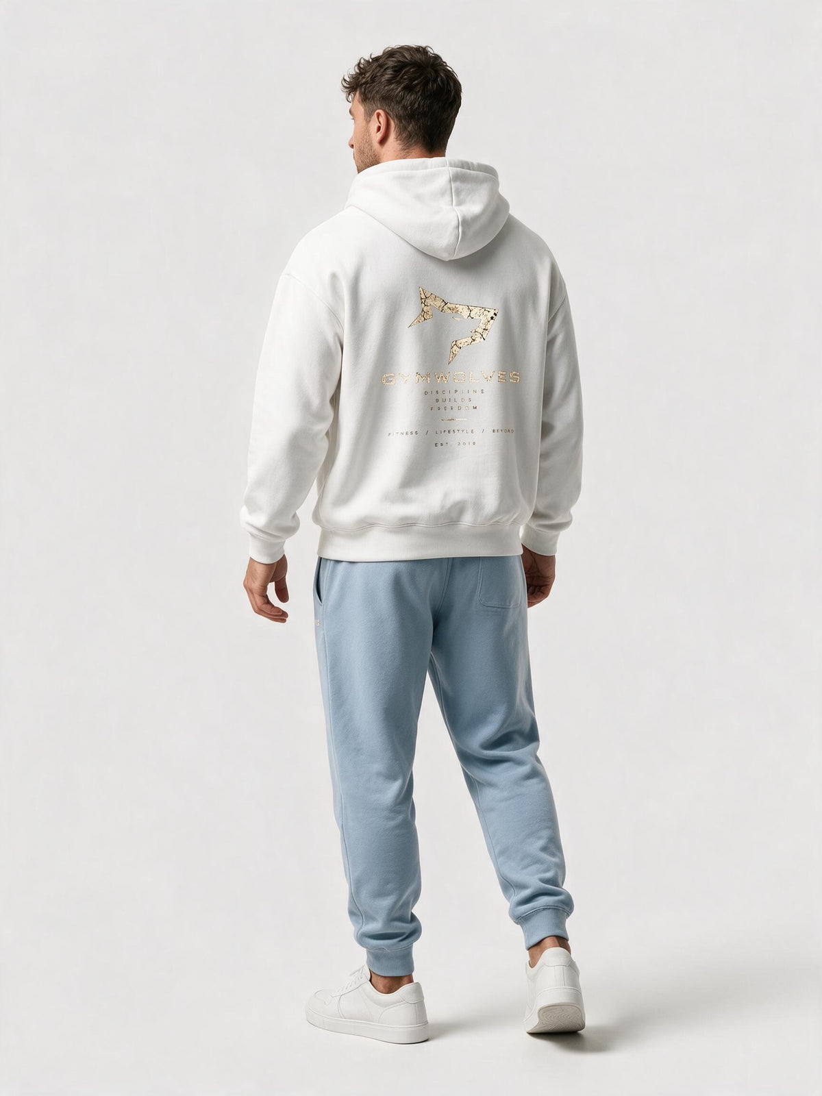 Gymwolves Erkek Core Discipline Serisi — Oversize Hoodie