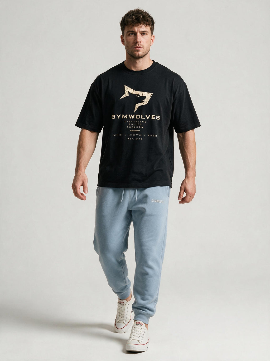 Gymwolves Men's Core Discipline Series Oversize T-Shirt