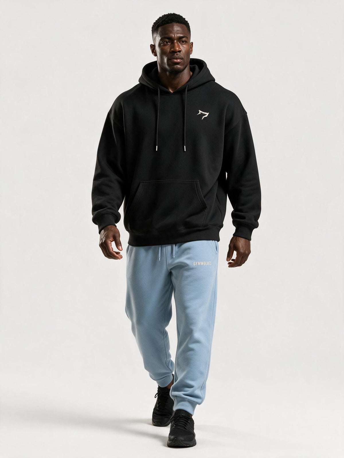 Gymwolves Erkek Collage Serisi — Training Club Oversize Hoodie