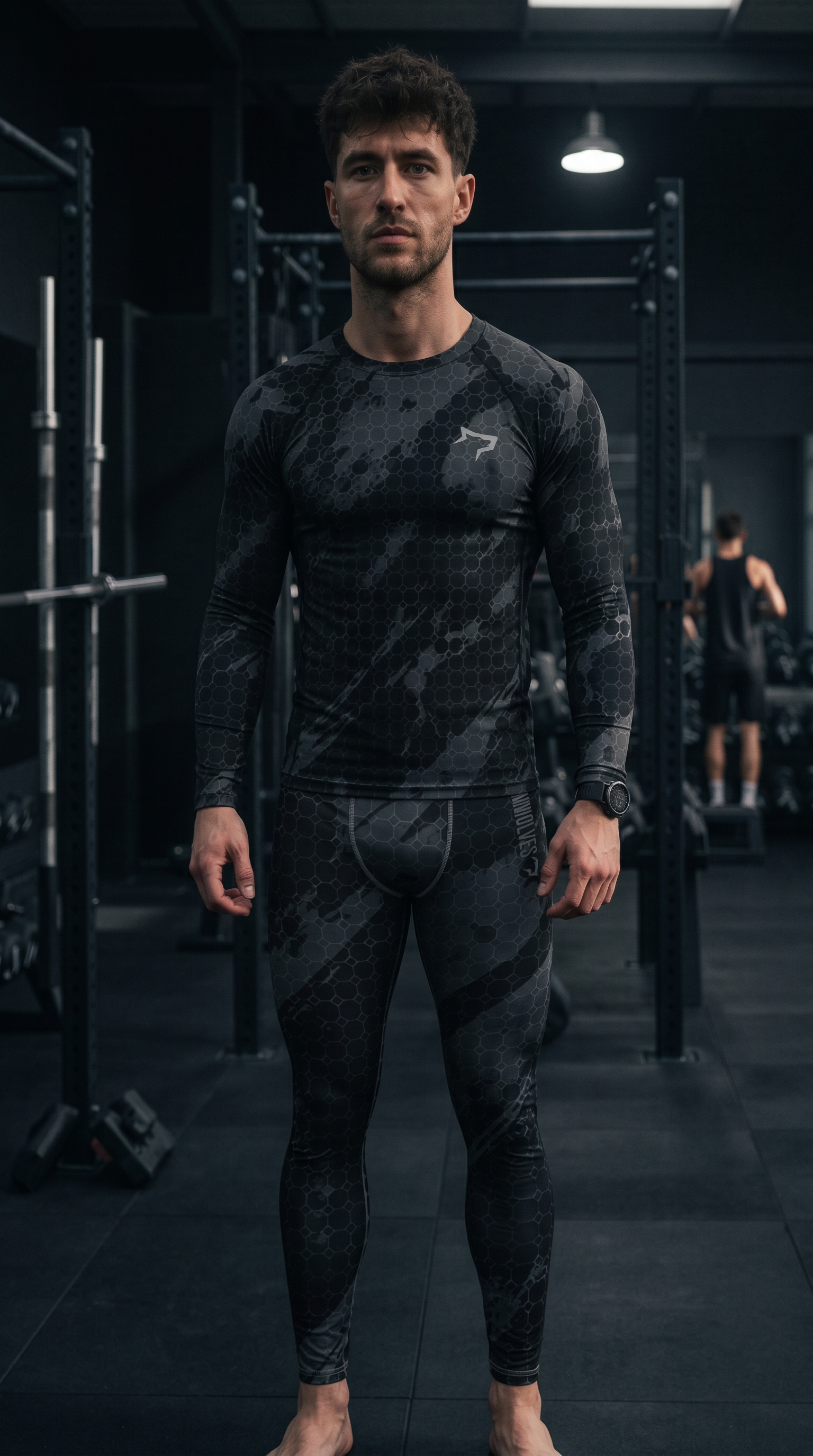 Gymwolves Men's Rash Guard — Predator (v2)