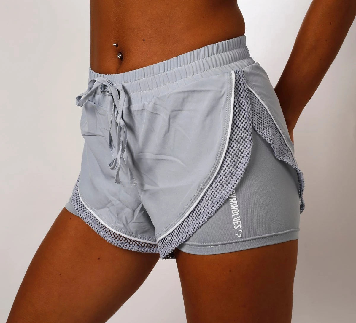 Gymwolves Women's 2-in-1 Sports Shorts