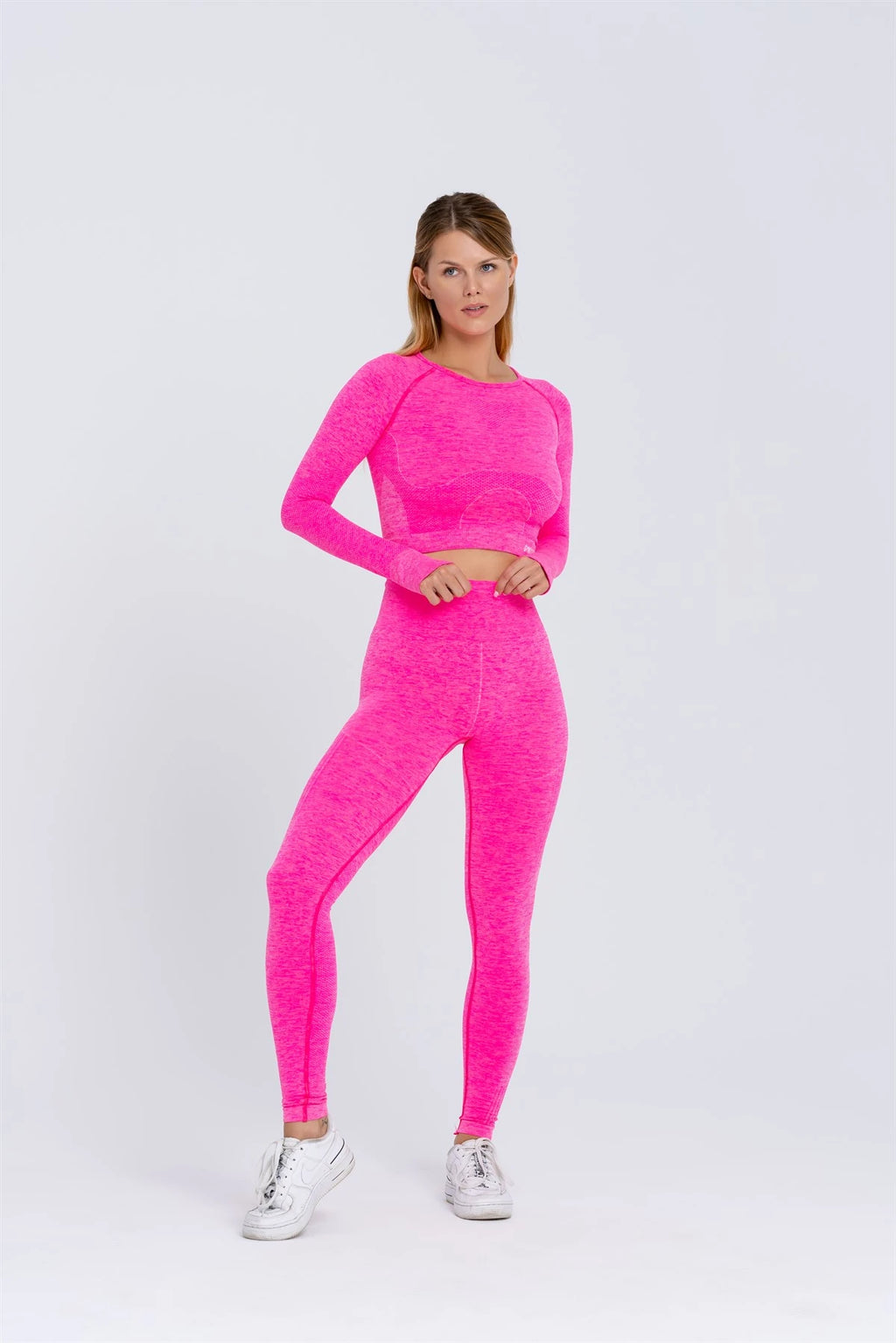 Gymwolves Women's Long Sleeve Seamless Sports T-Shirt