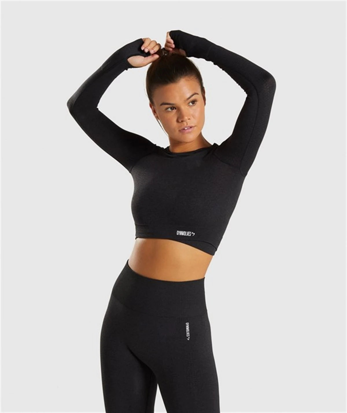 Gymwolves Women's Long Sleeve Seamless Sports T-Shirt