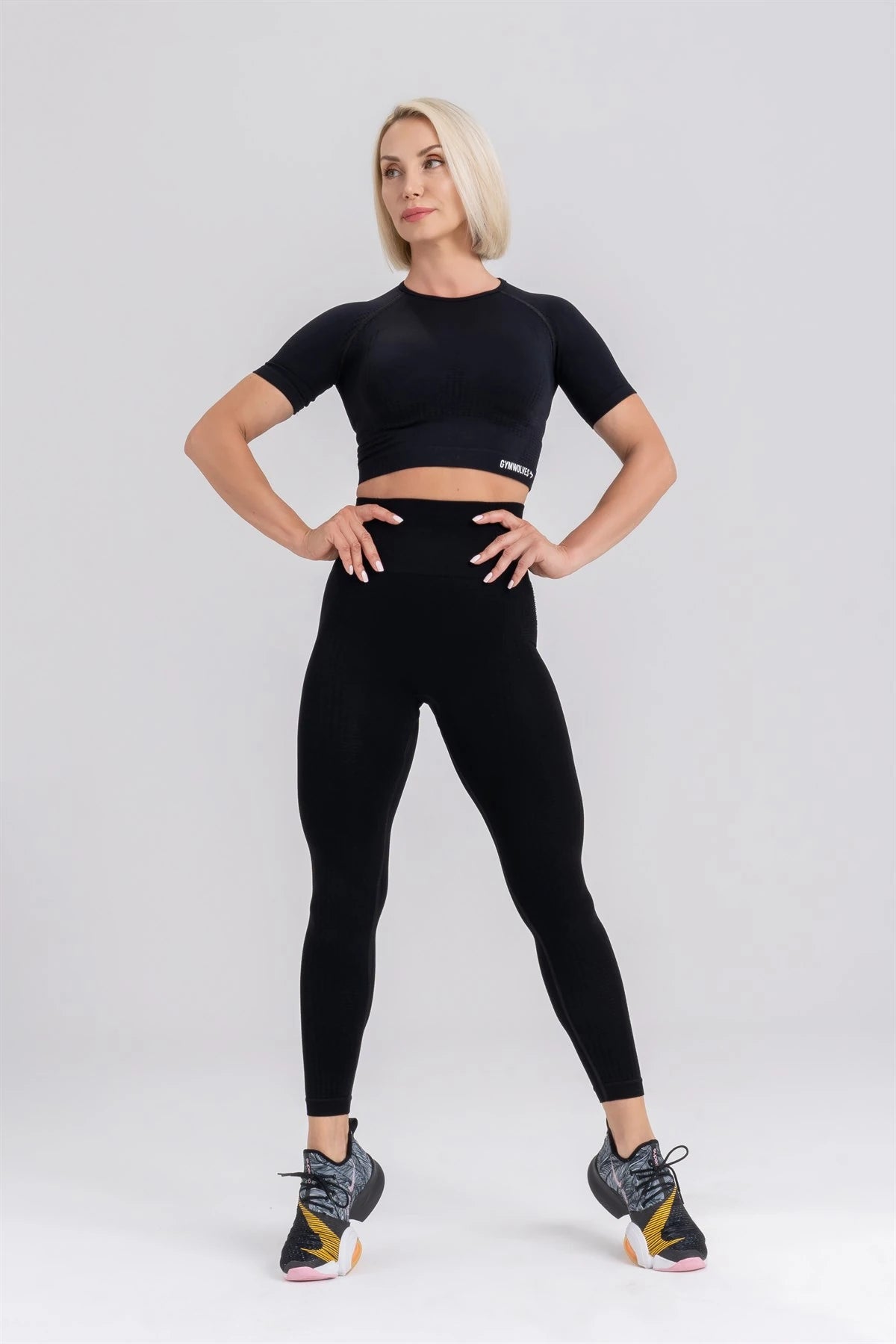 Gymwolves Women's Short Sleeve Seamless Sports T-Shirt