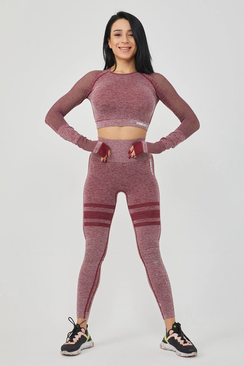 Gymwolves Women's Long Sleeve Seamless Sports T-Shirt