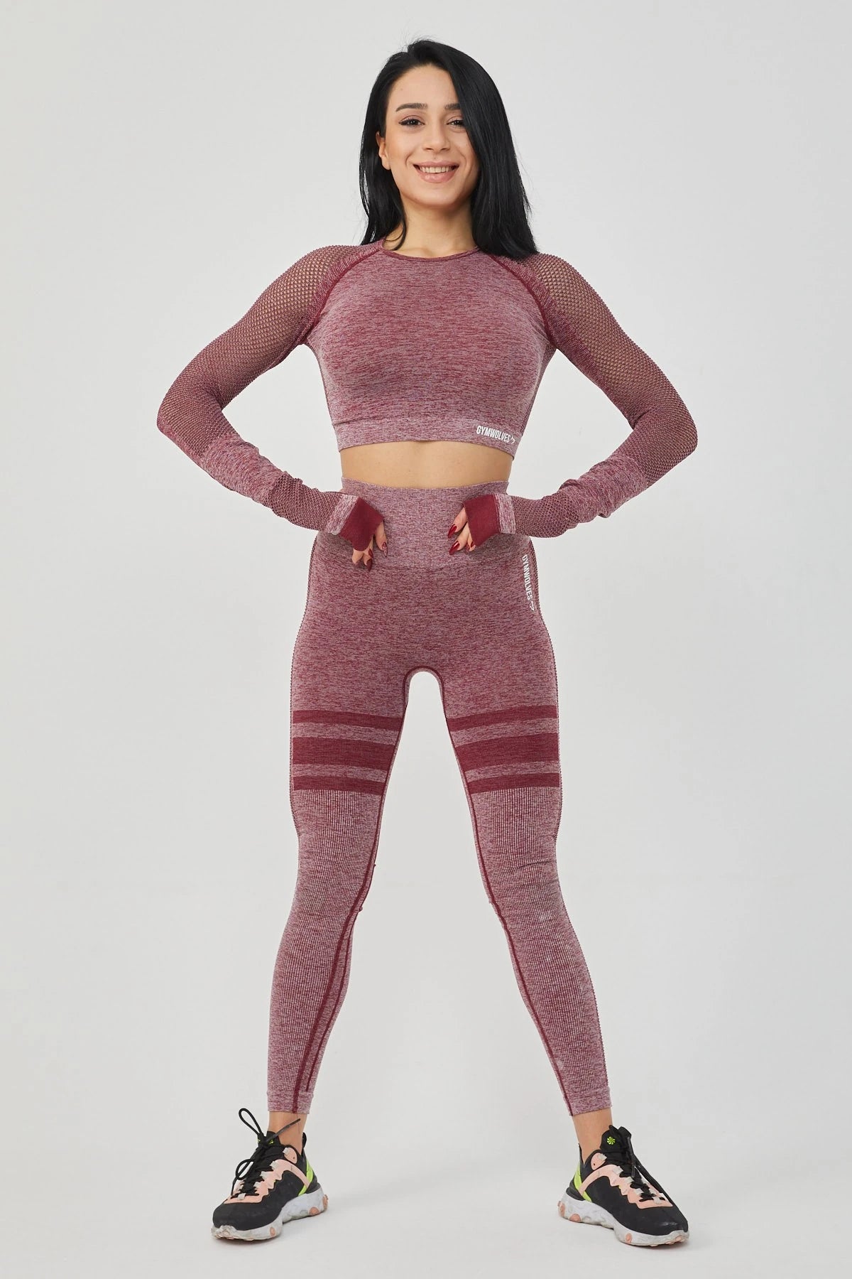 Gymwolves Women's Long Sleeve Seamless Sports T-Shirt