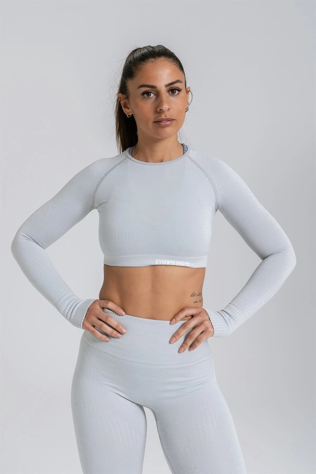 Gymwolves Women's Long Sleeve Seamless Sports T-Shirt