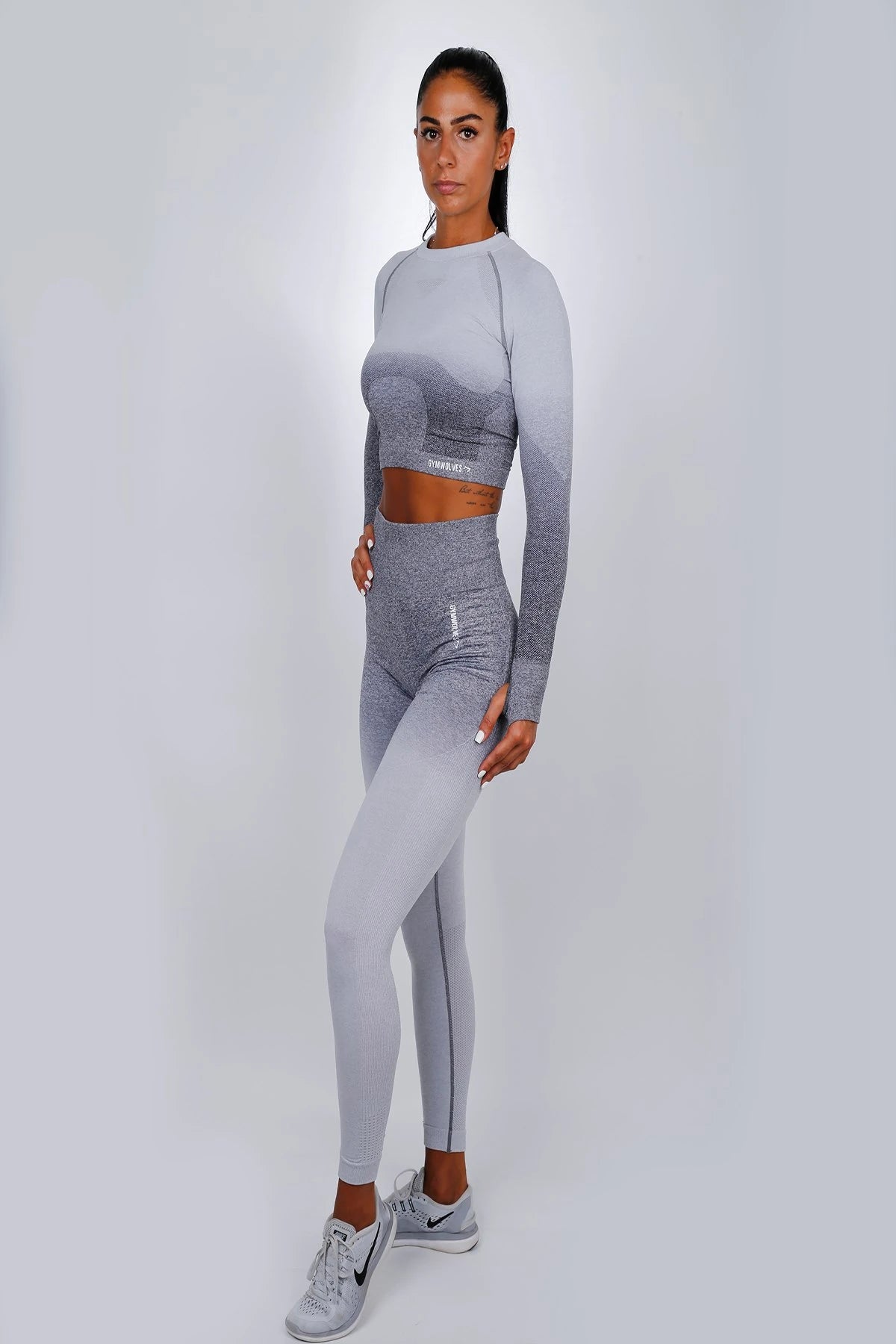 Gymwolves Seamless Leggings Powder Grey
