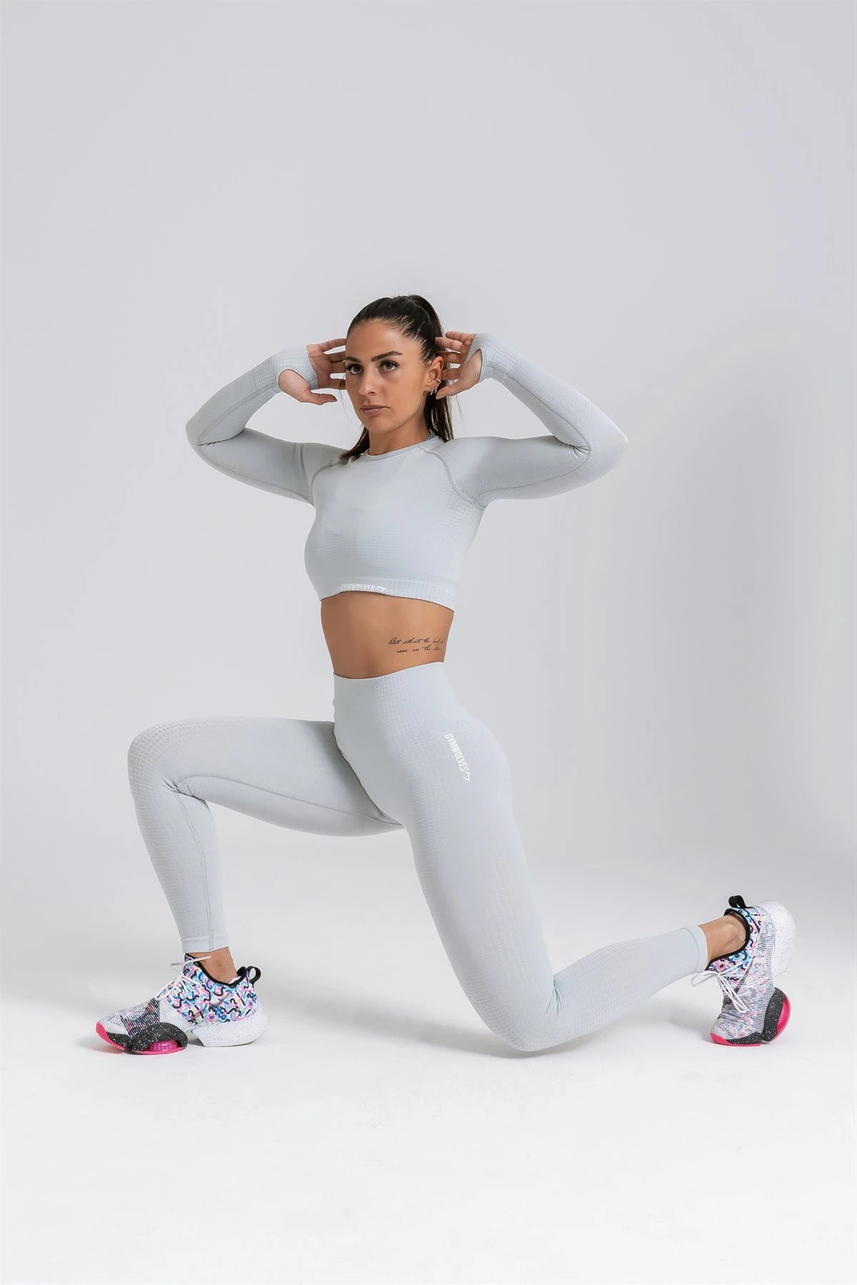 Gymwolves Women's Long Sleeve Seamless Sports T-Shirt