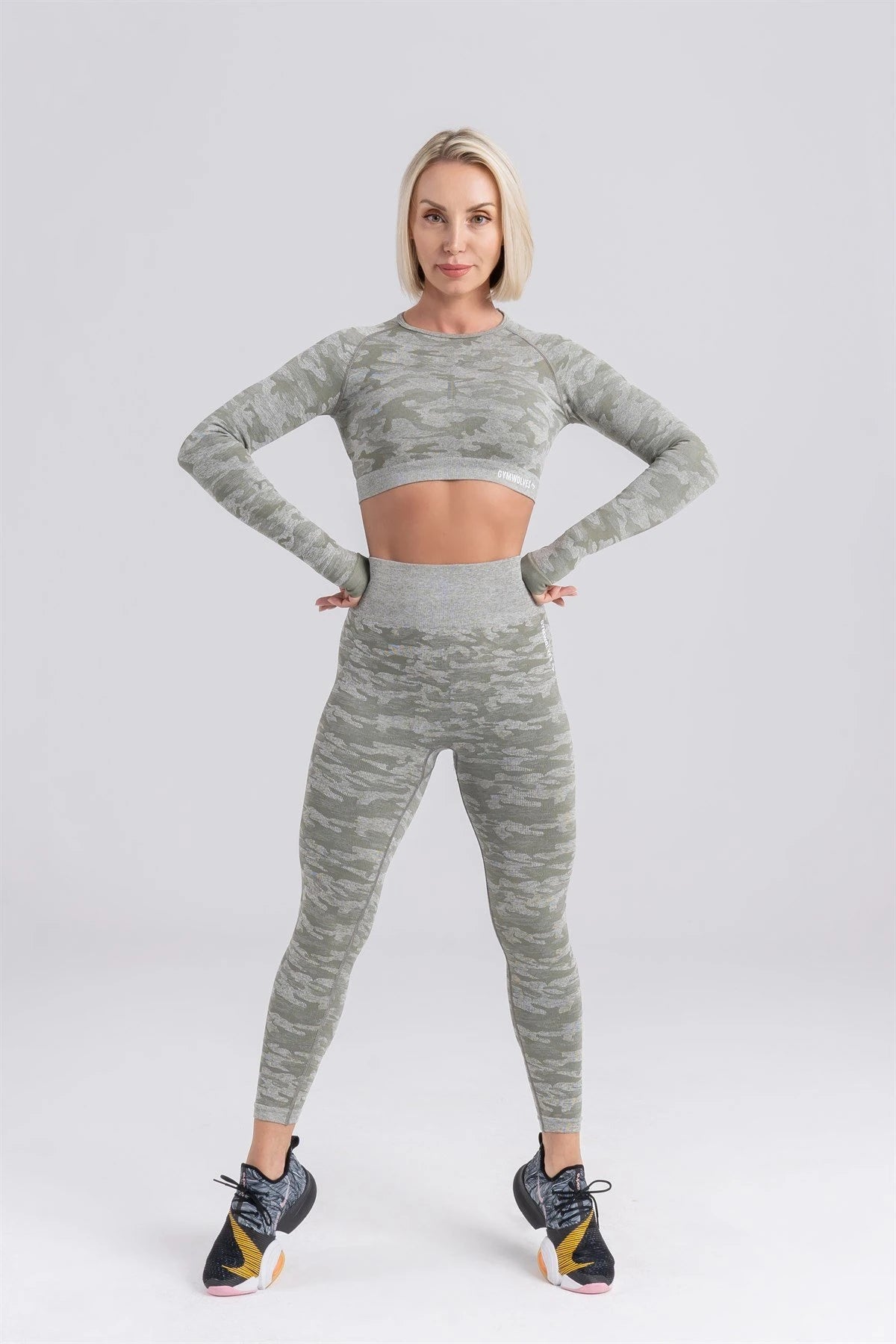 Gymwolves Seamless Leggings Camo Print