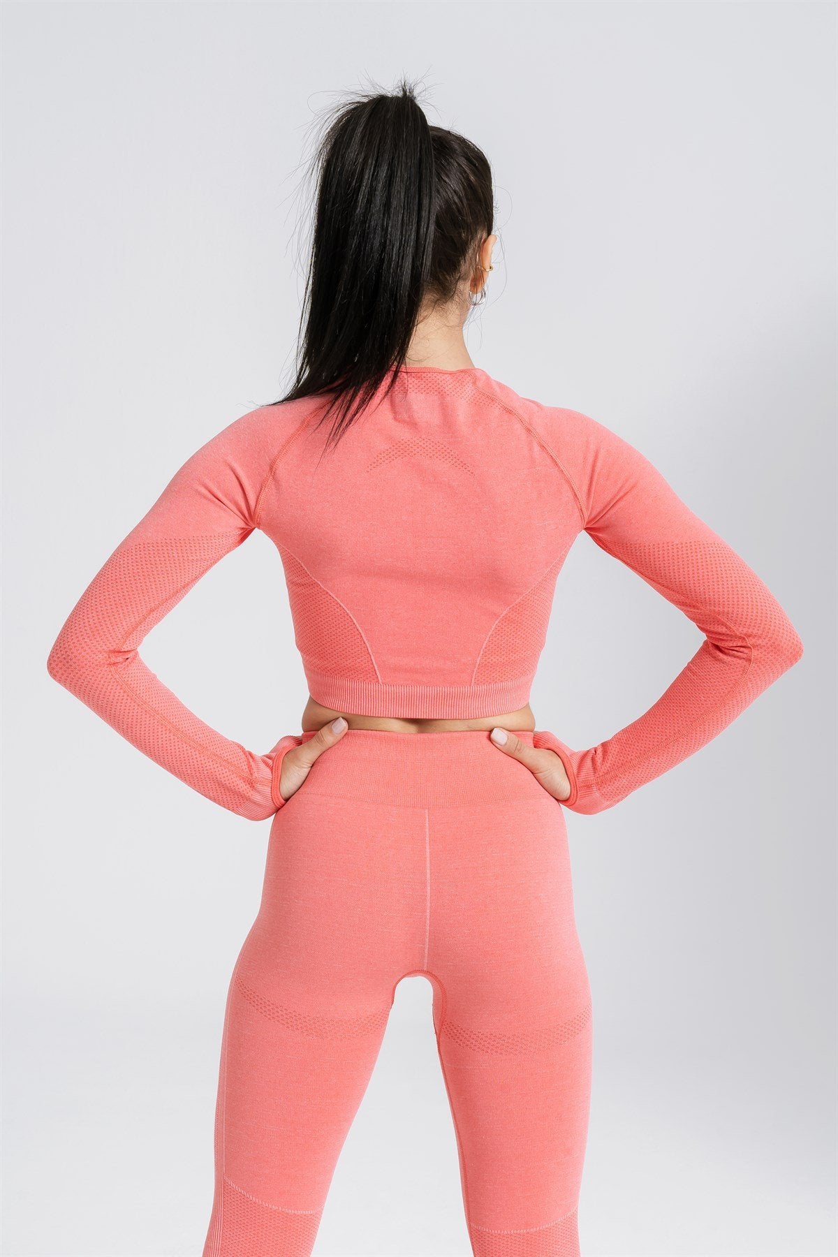 Gymwolves Women's Long Sleeve Seamless Sports T-Shirt