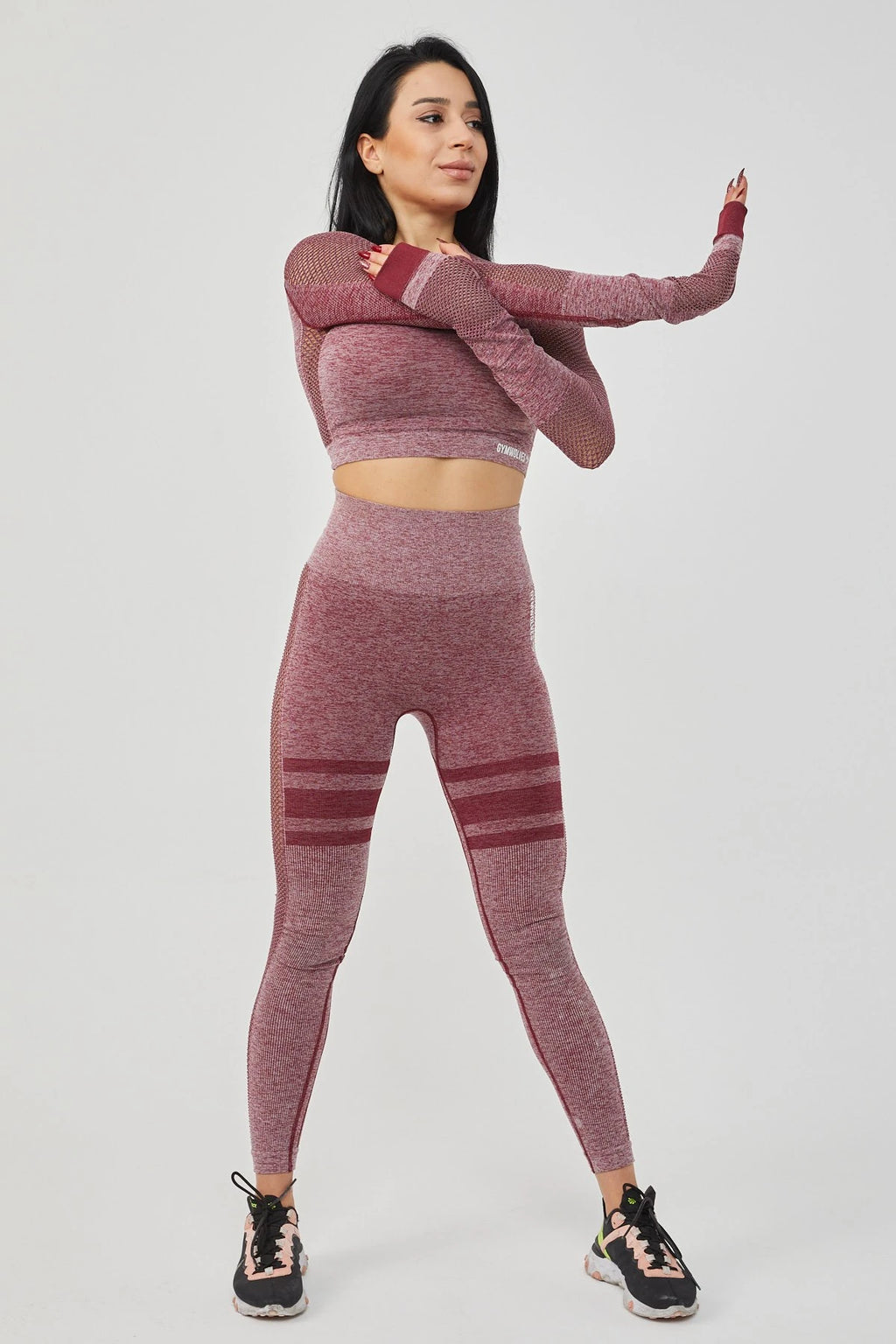 Gymwolves Women's Long Sleeve Seamless Sports T-Shirt
