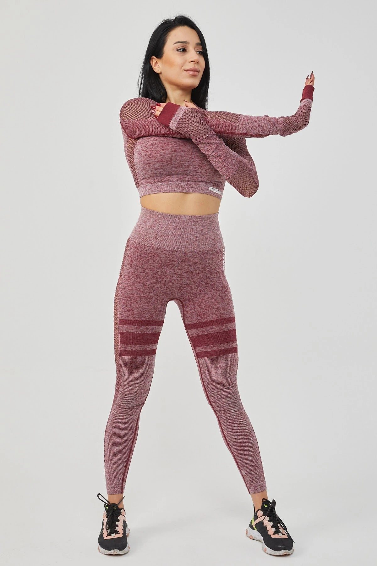 Gymwolves Women's Long Sleeve Seamless Sports T-Shirt