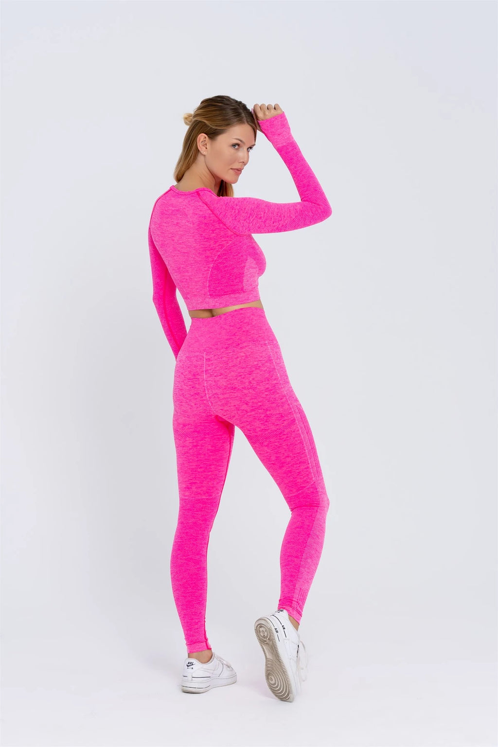 Gymwolves Women's Long Sleeve Seamless Sports T-Shirt